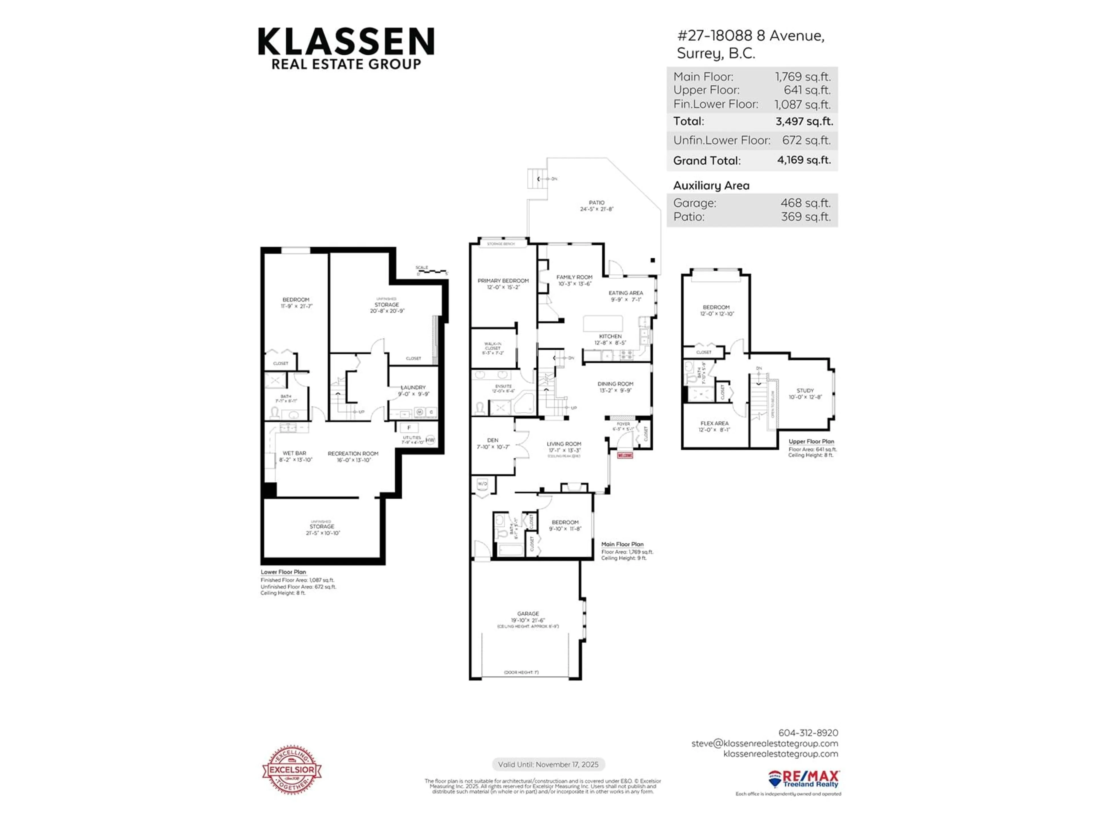 Floor plan for 27 - 18088 8, Surrey British Columbia V3Z9T6