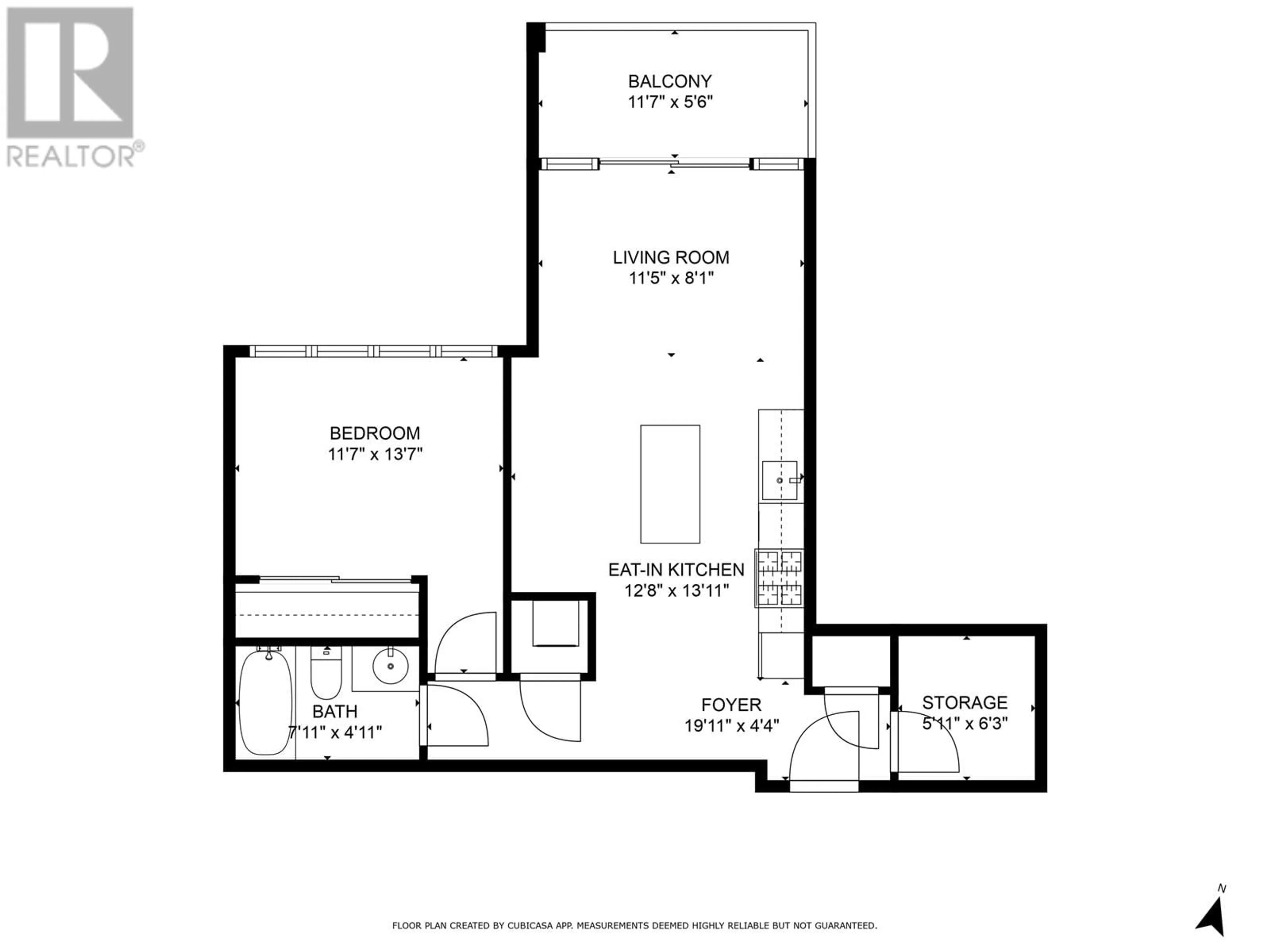 Floor plan for 201 - 1252 HORNBY STREET, Vancouver British Columbia V6Z0A3