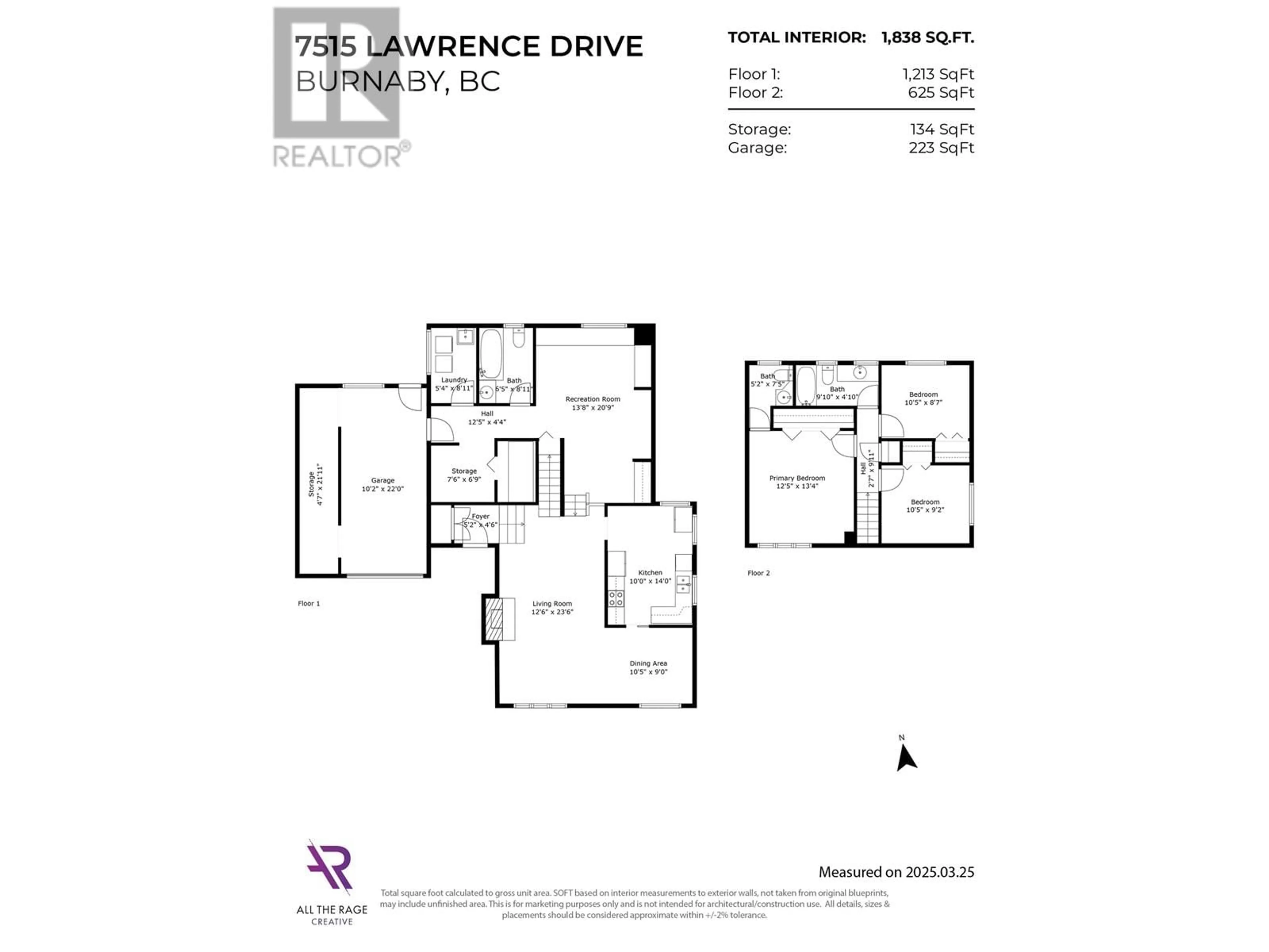 Floor plan for 7515 LAWRENCE DRIVE, Burnaby British Columbia V5A3L9