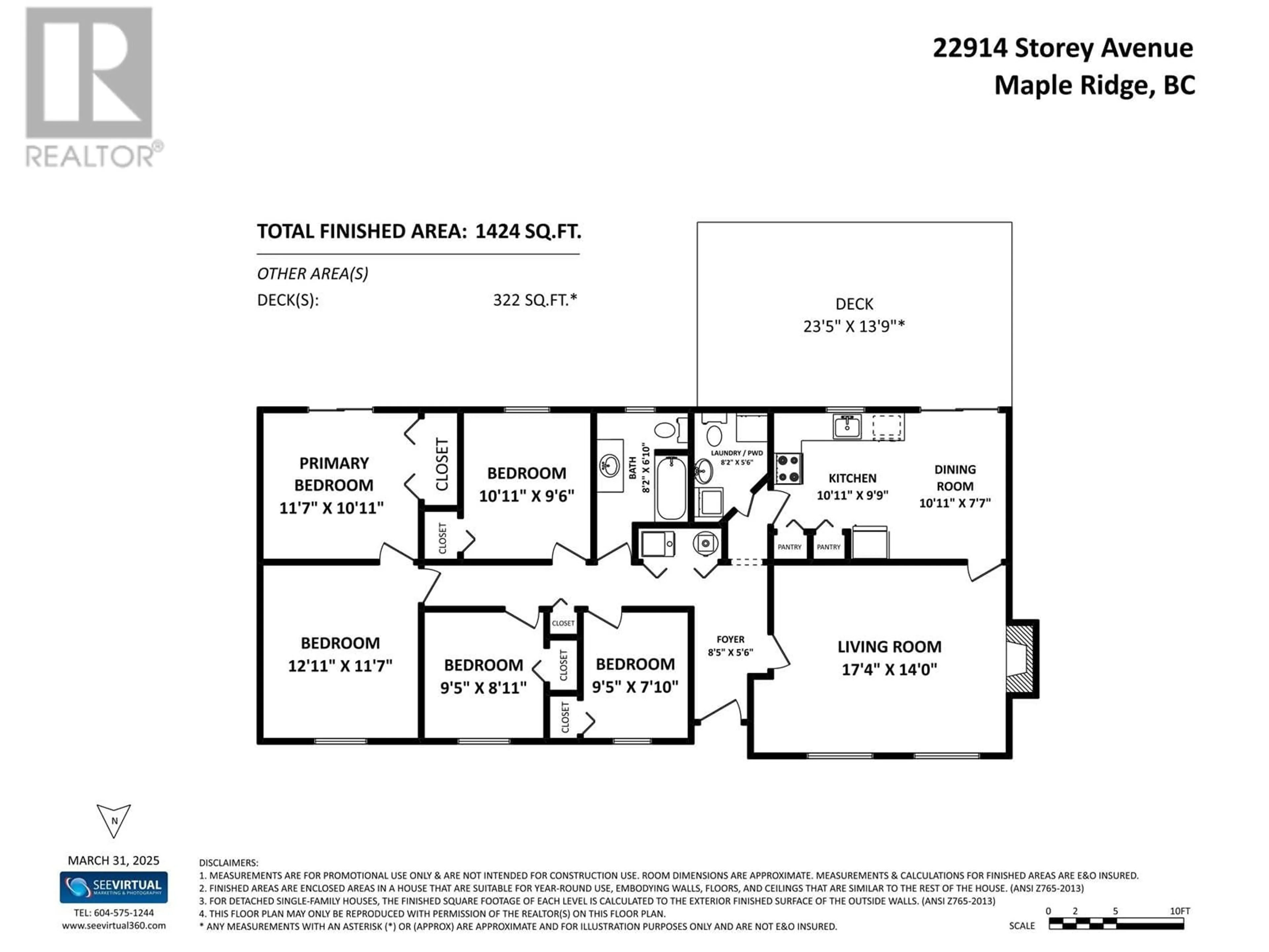 Floor plan for 22914 STOREY AVENUE, Maple Ridge British Columbia V2X3W1