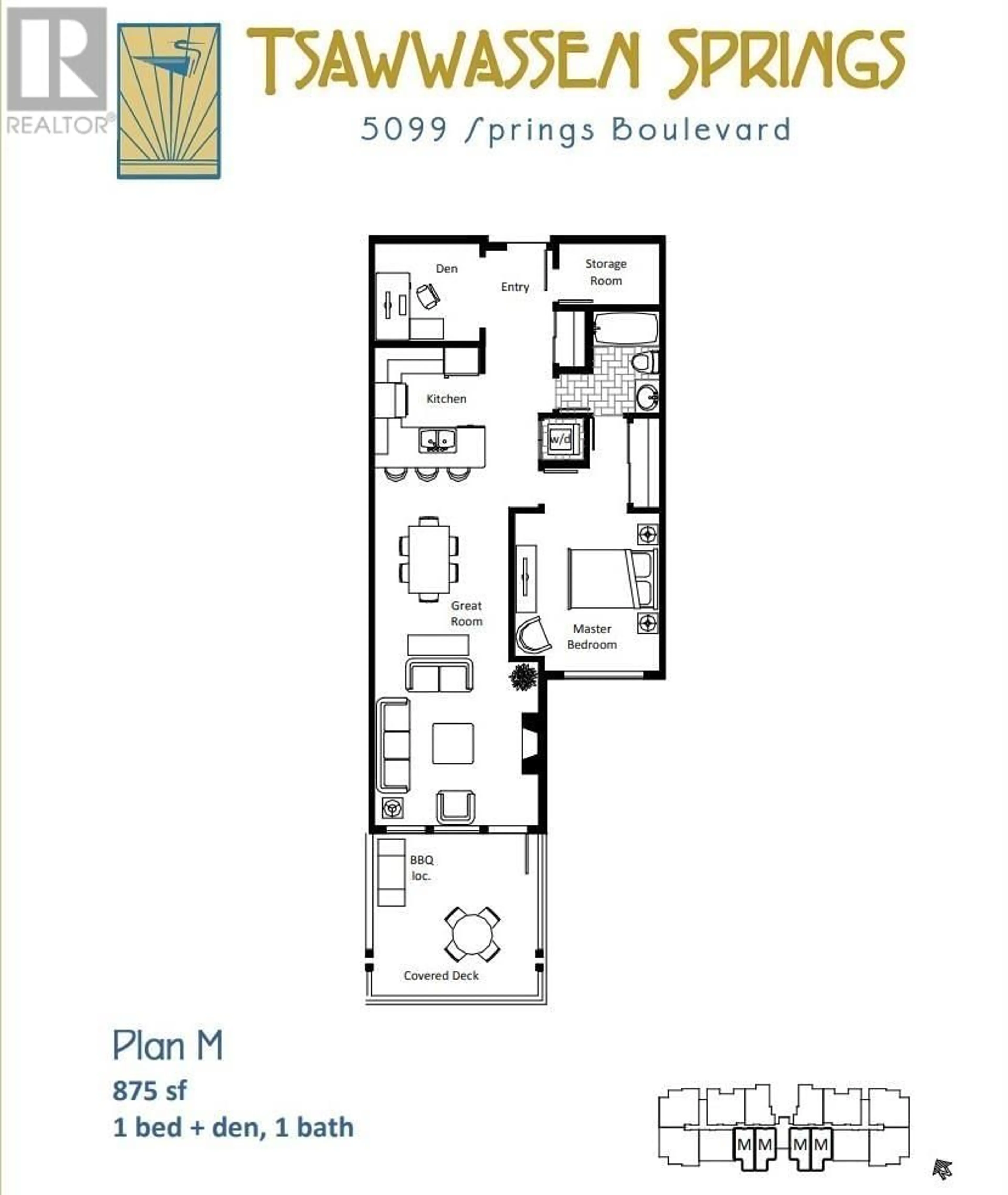 Floor plan for 101 - 5099 SPRINGS BOULEVARD, Delta British Columbia V4M0A2