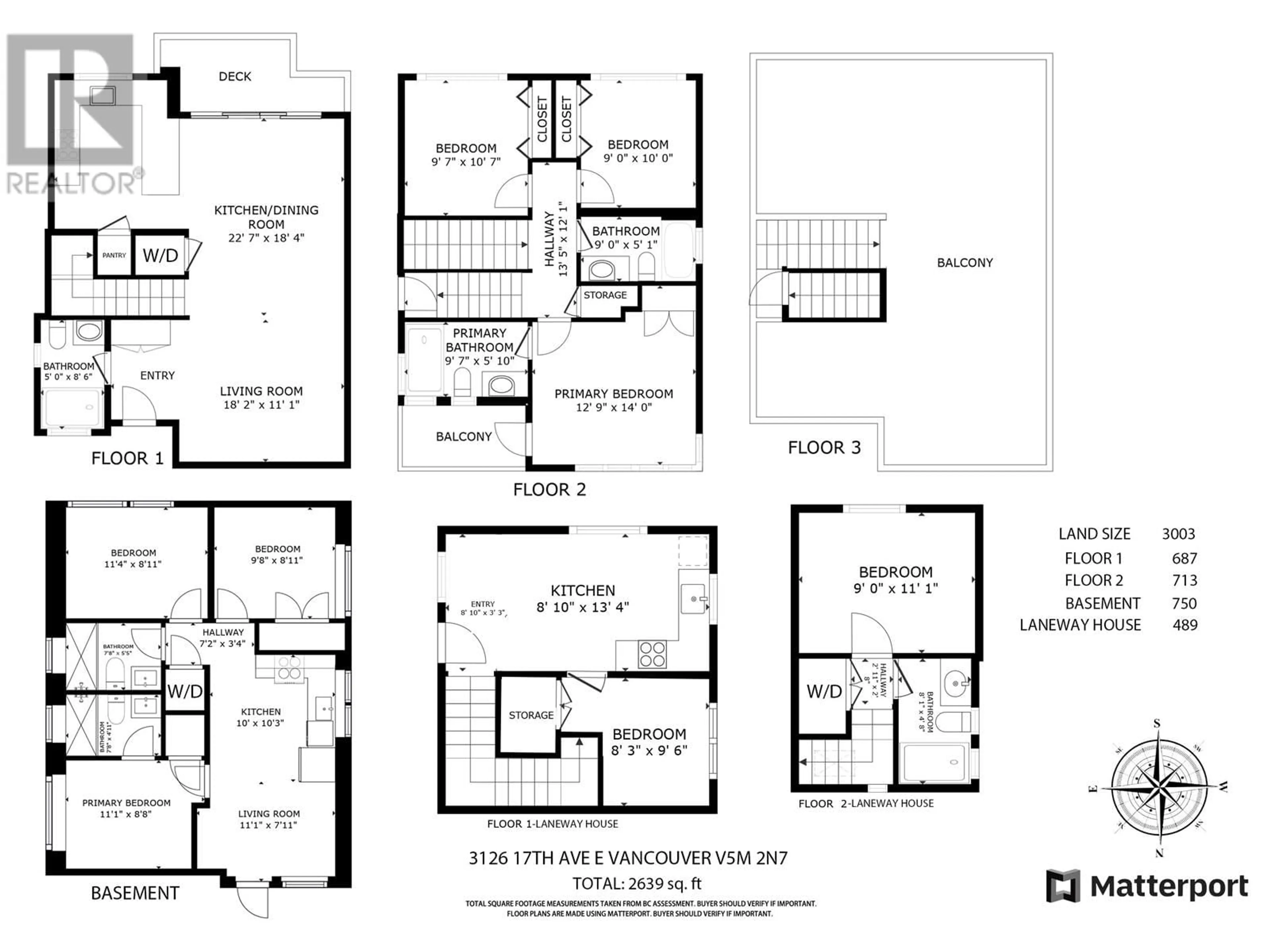 Floor plan for 3126 17TH AVENUE, Vancouver British Columbia V5M2N7