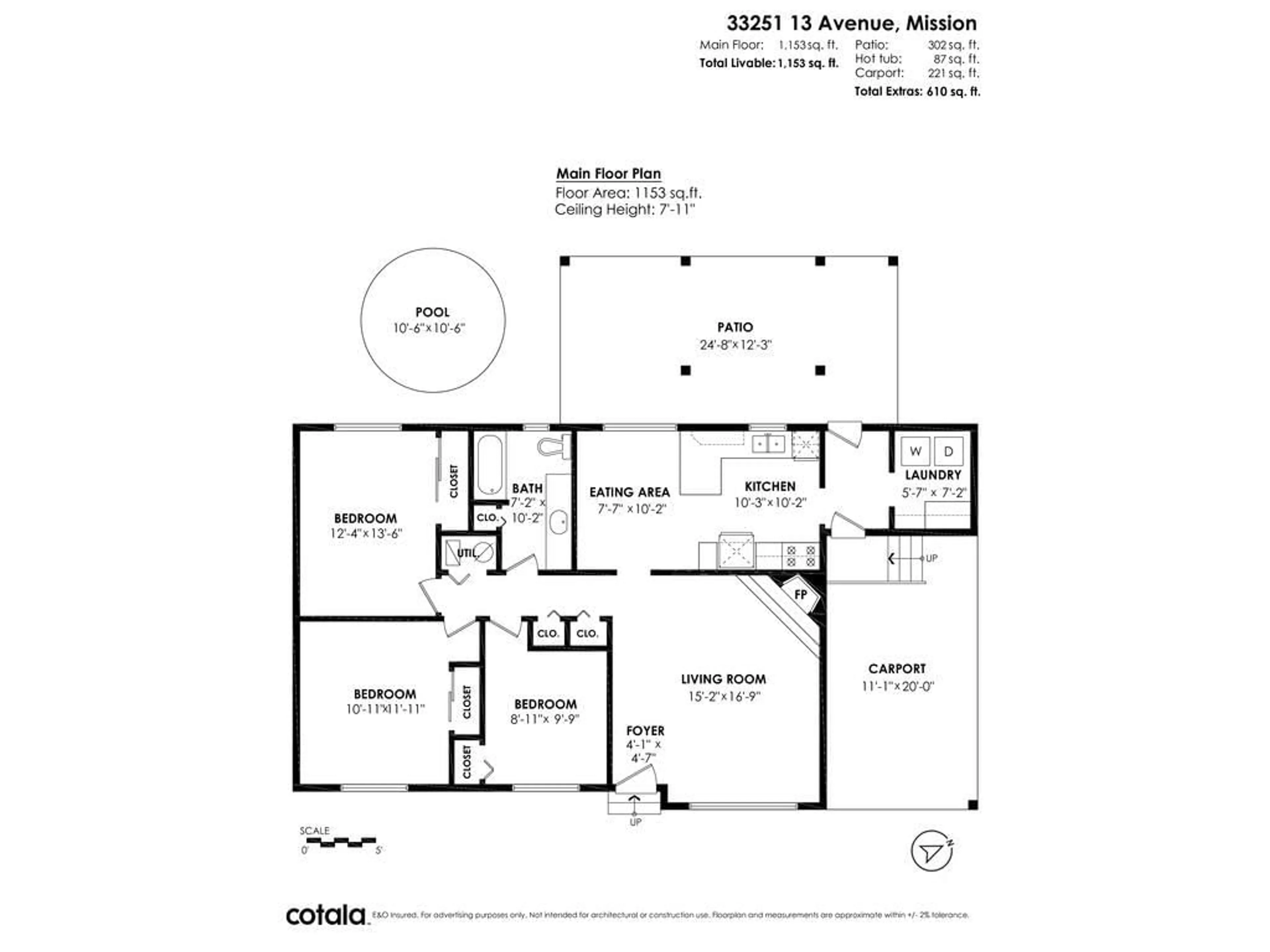 Floor plan for 33251 13TH, Mission British Columbia V2V4Y8