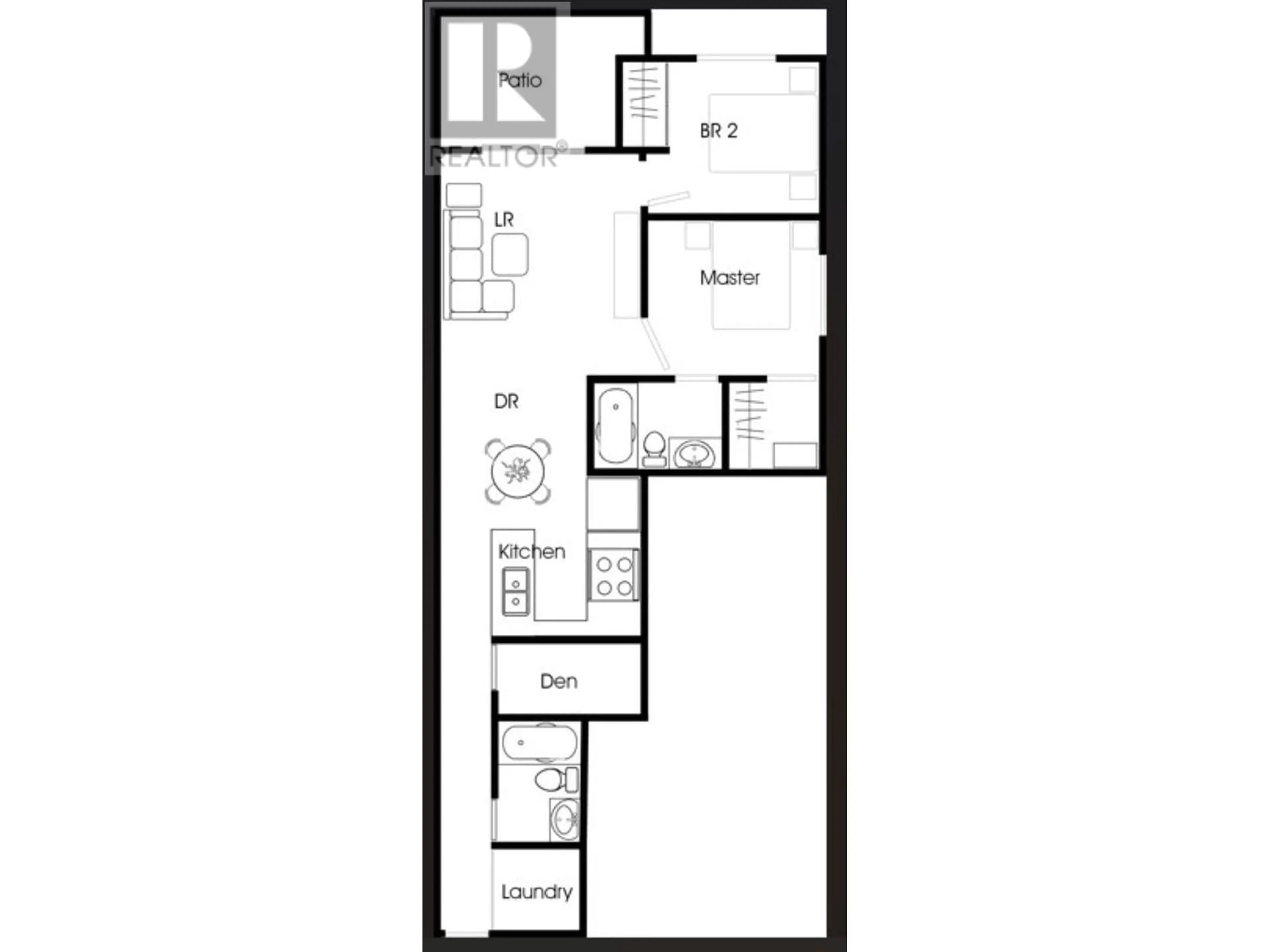 Floor plan for 208 - 2889 1ST AVENUE, Vancouver British Columbia V5M0G2