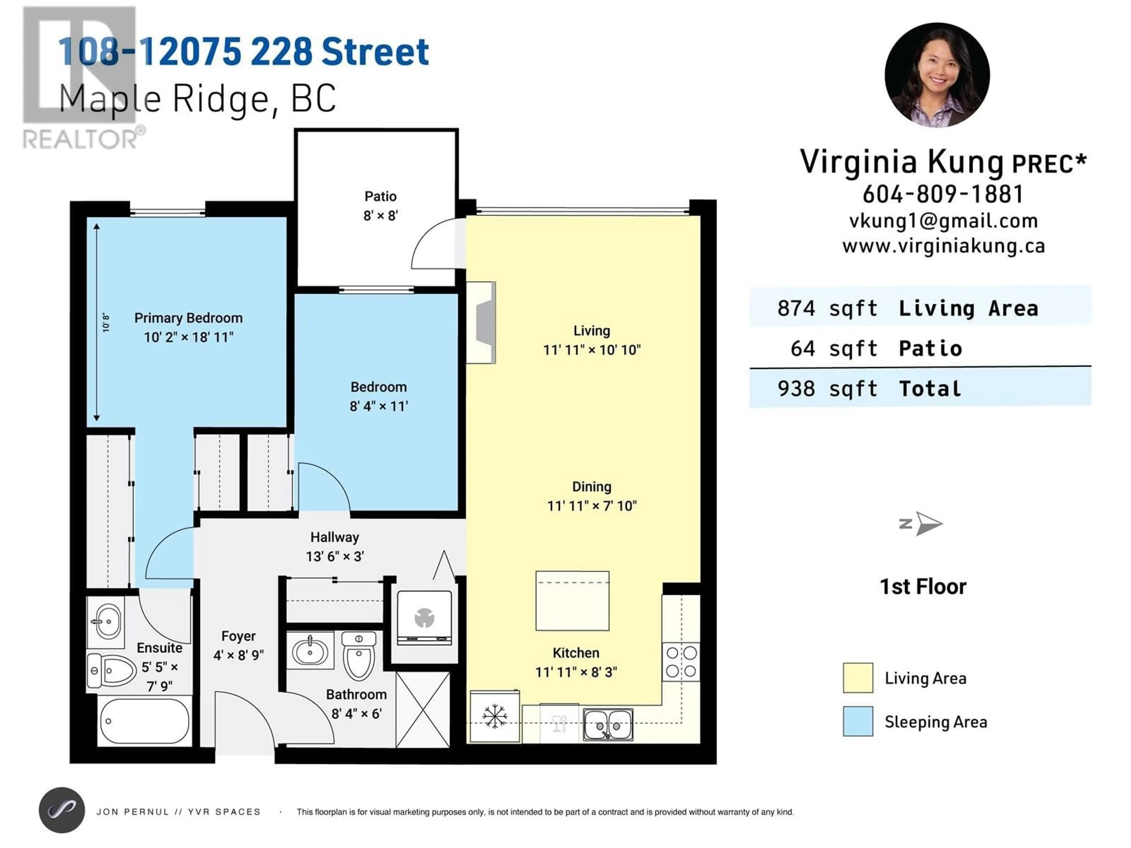 Floor plan for 108 - 12075 228 STREET, Maple Ridge British Columbia V2X6M2