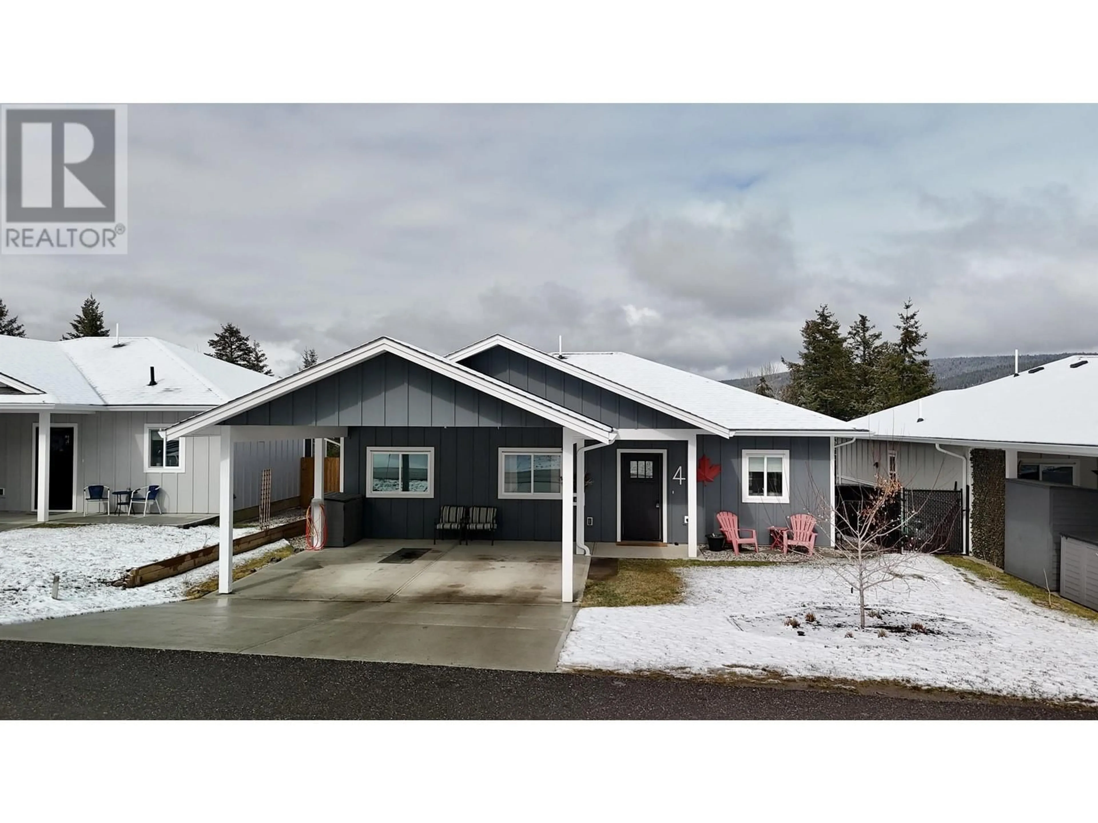 Home with vinyl exterior material, street for 4 - 555 WOTZKE DRIVE, Williams Lake British Columbia V2G4K2