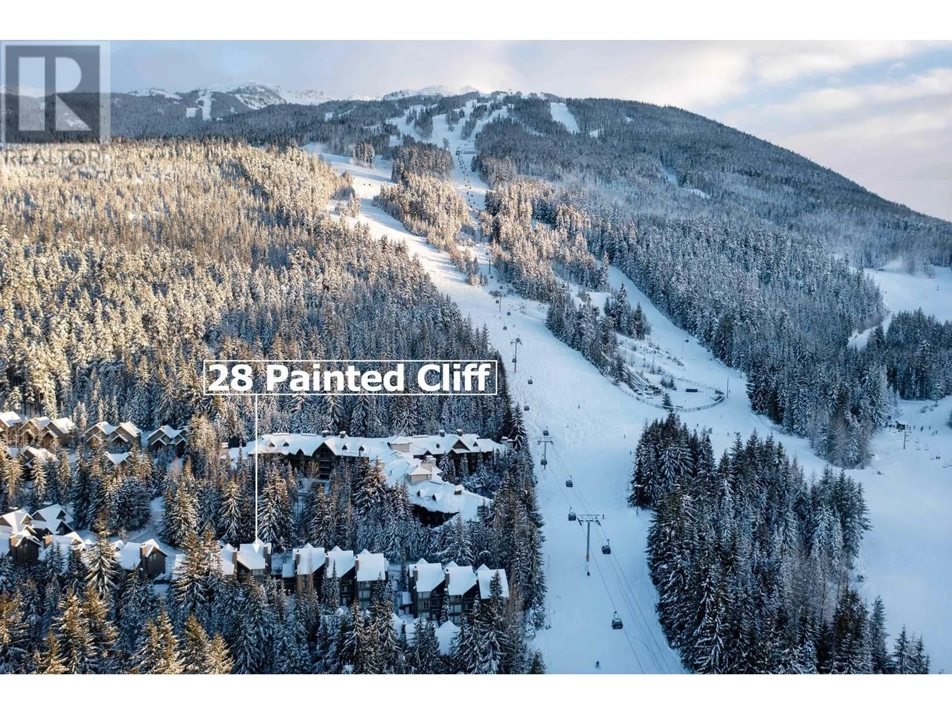 A pic from outside/outdoor area/front of a property/back of a property/a pic from drone, mountain view for 28 - 4891 PAINTED CLIFF ROAD, Whistler British Columbia V8E1C9