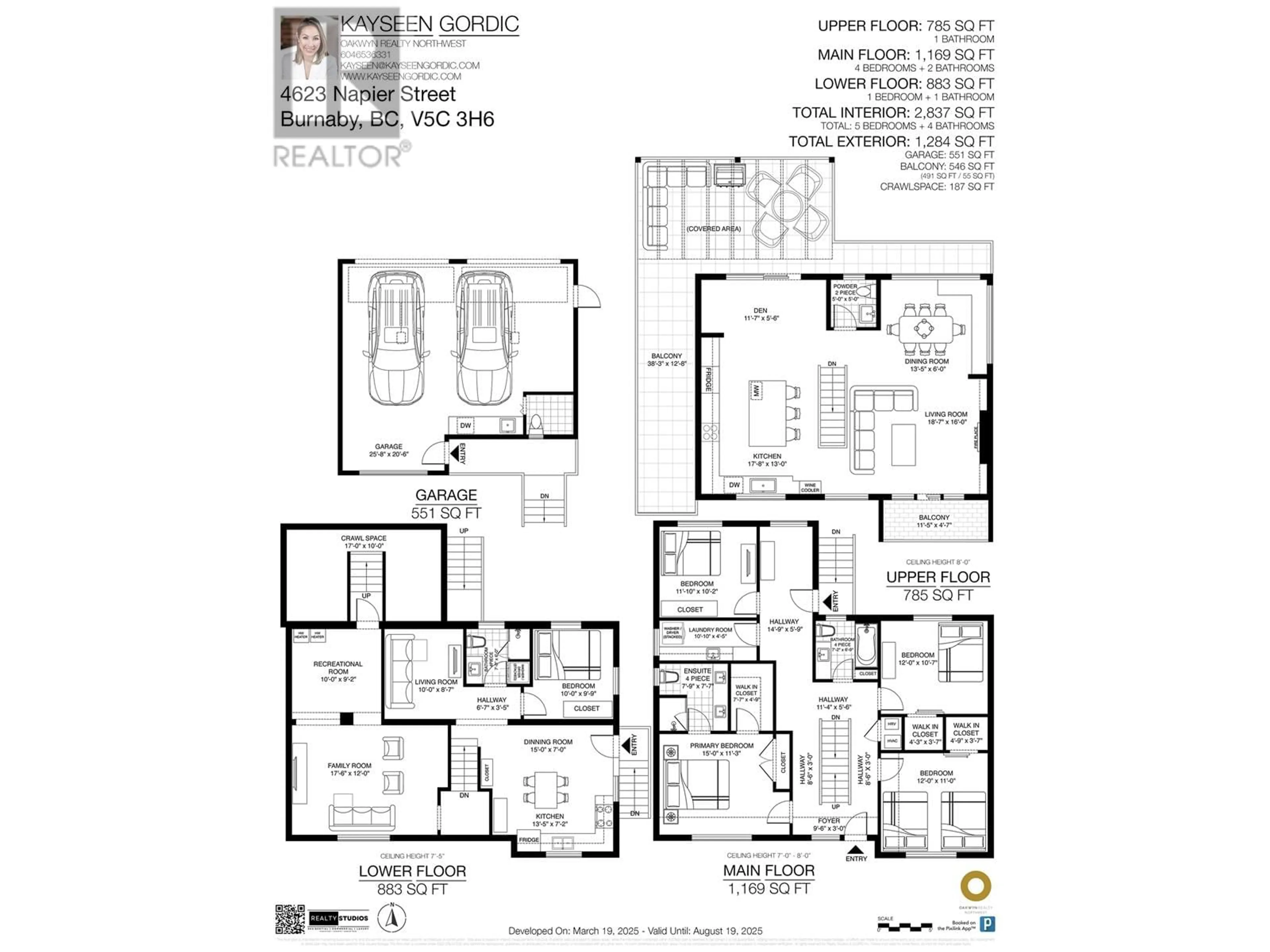 Floor plan for 4623 NAPIER STREET, Burnaby British Columbia V5C3H6