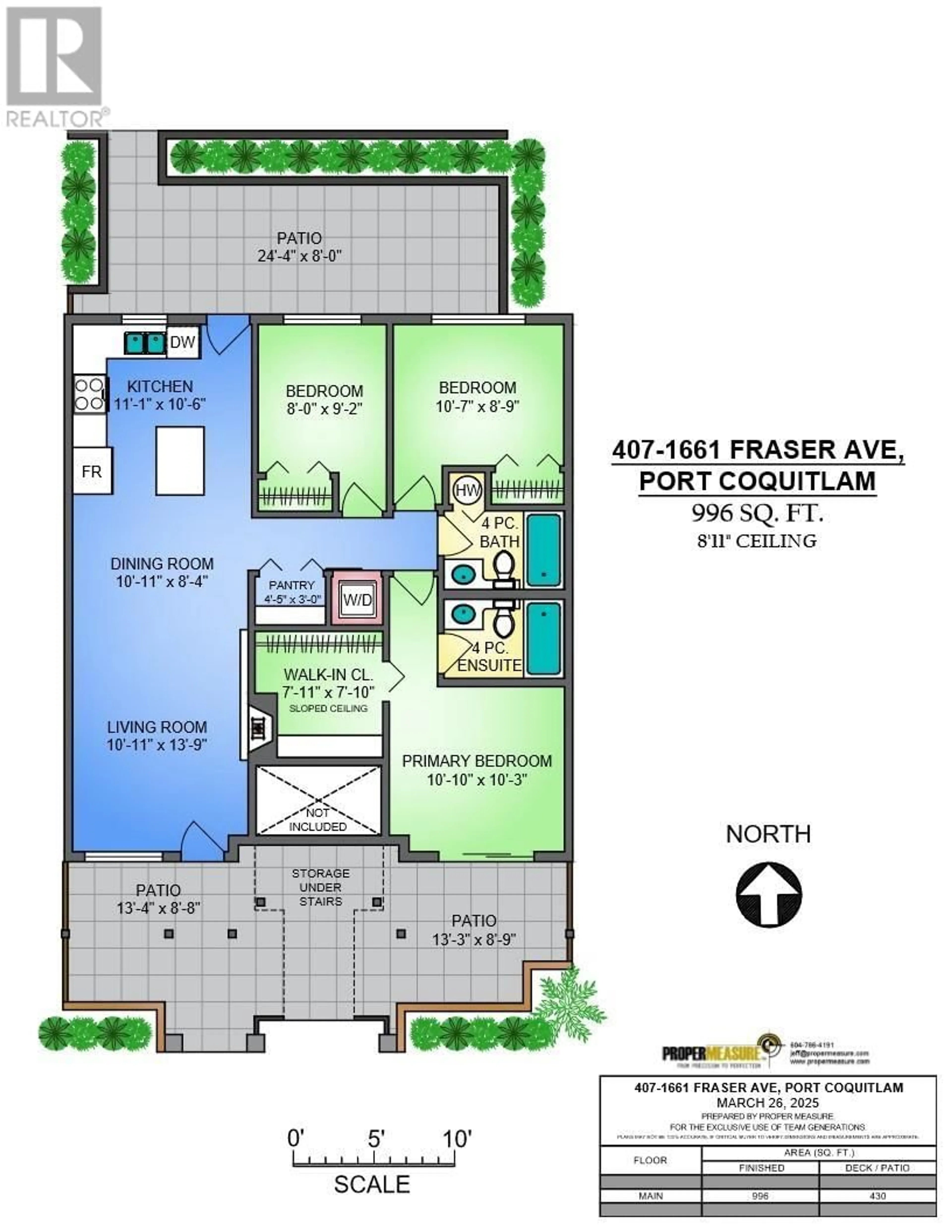 Floor plan for 407 - 1661 FRASER AVENUE, Port Coquitlam British Columbia V3B0B6