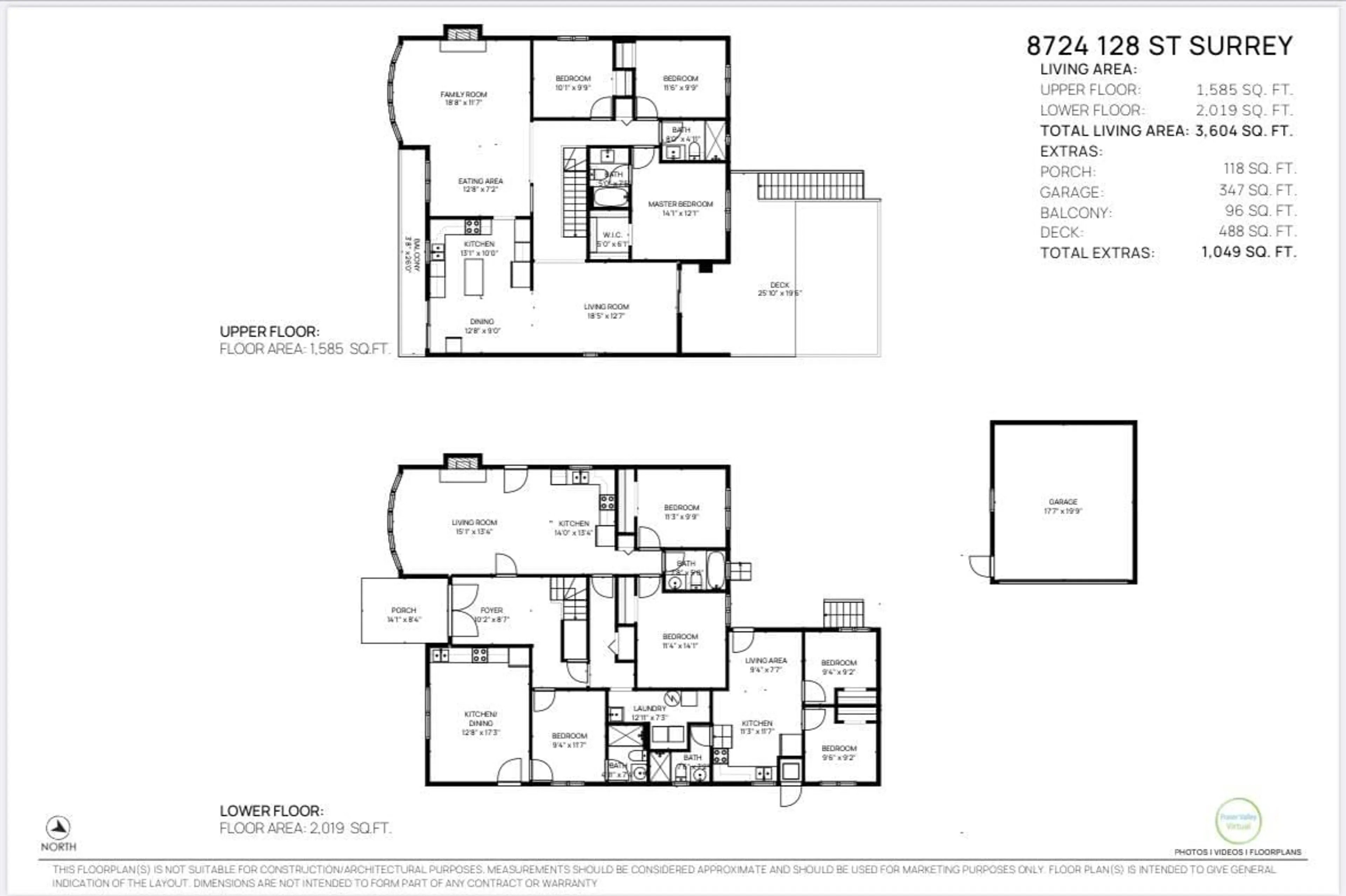 Floor plan for 8724 128, Surrey British Columbia V3W4G6