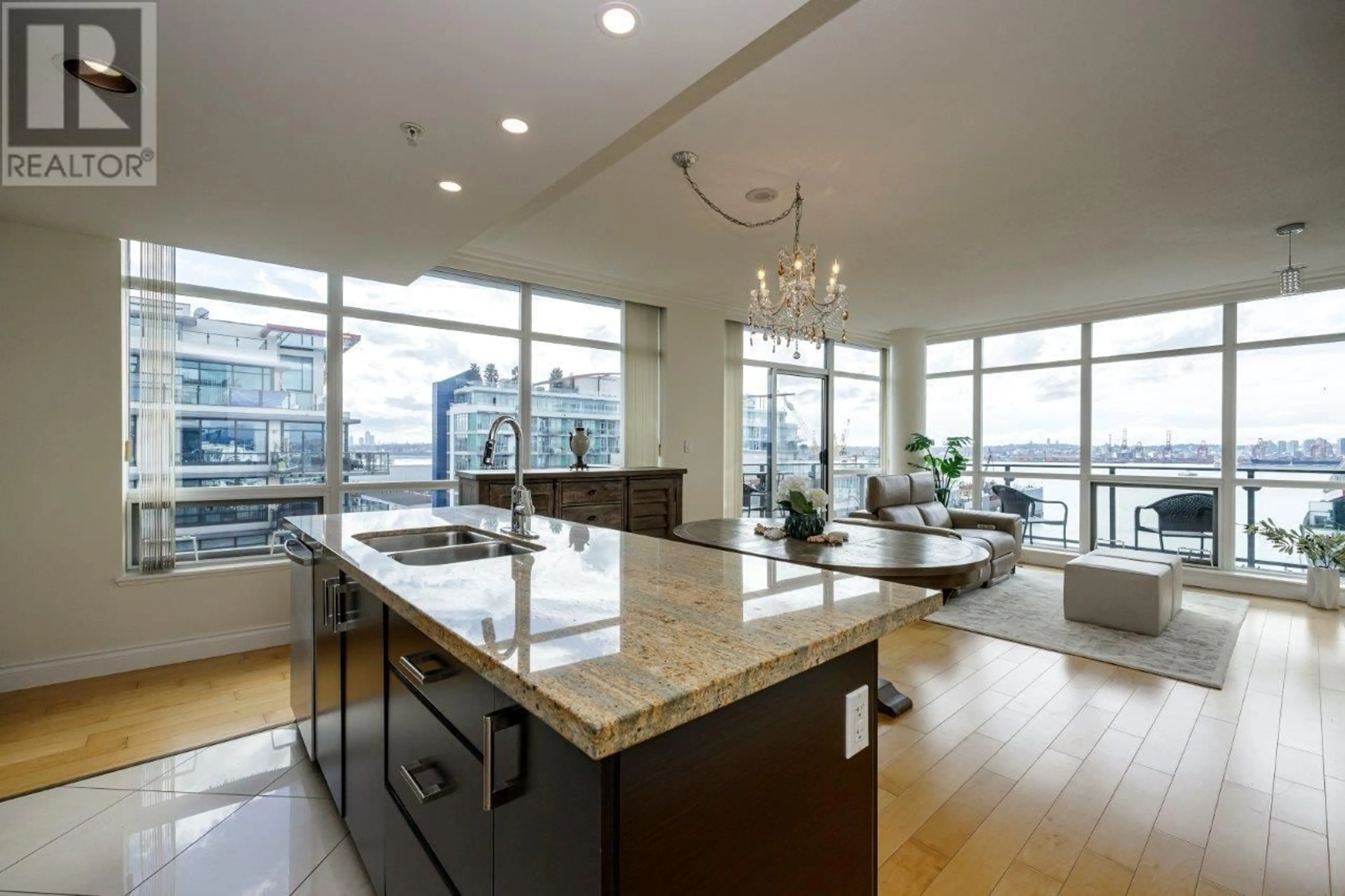 Open concept kitchen, unknown for 1204 - 162 VICTORY SHIP WAY, North Vancouver British Columbia V7L0B4