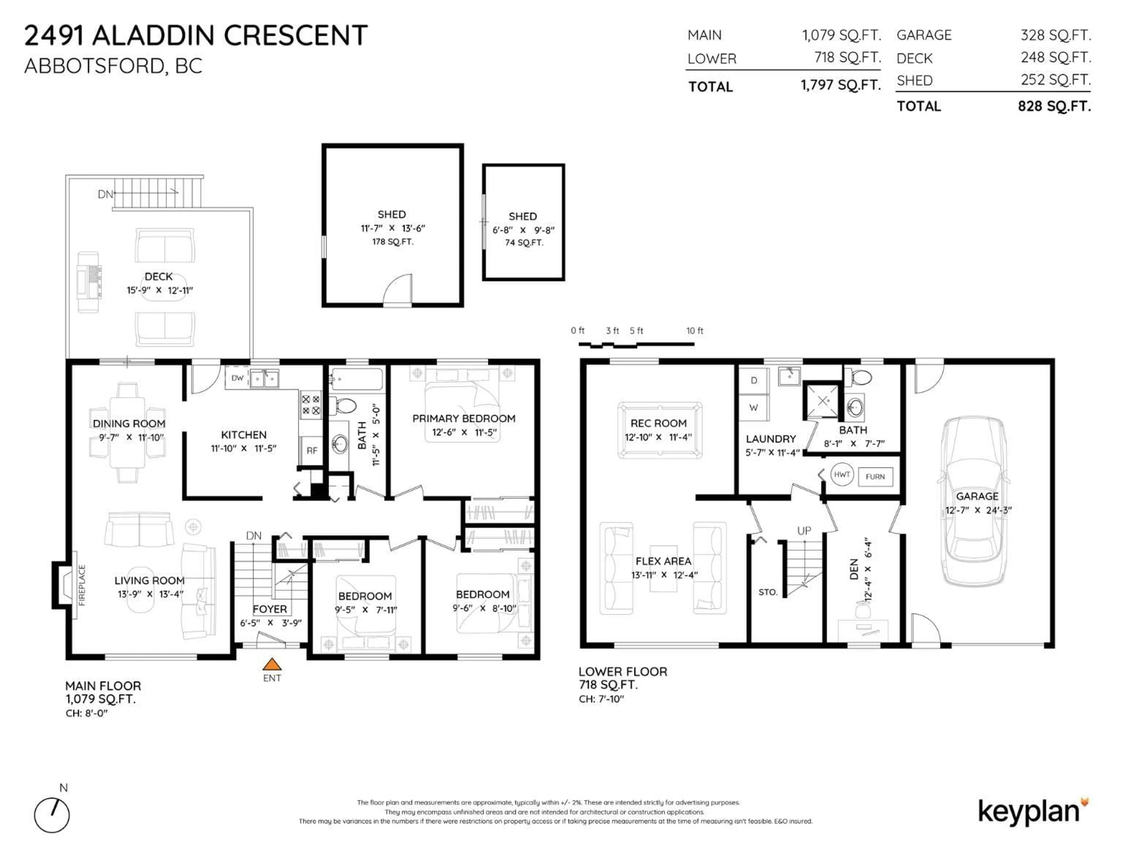 Floor plan for 2491 ALADDIN, Abbotsford British Columbia V2S5K7