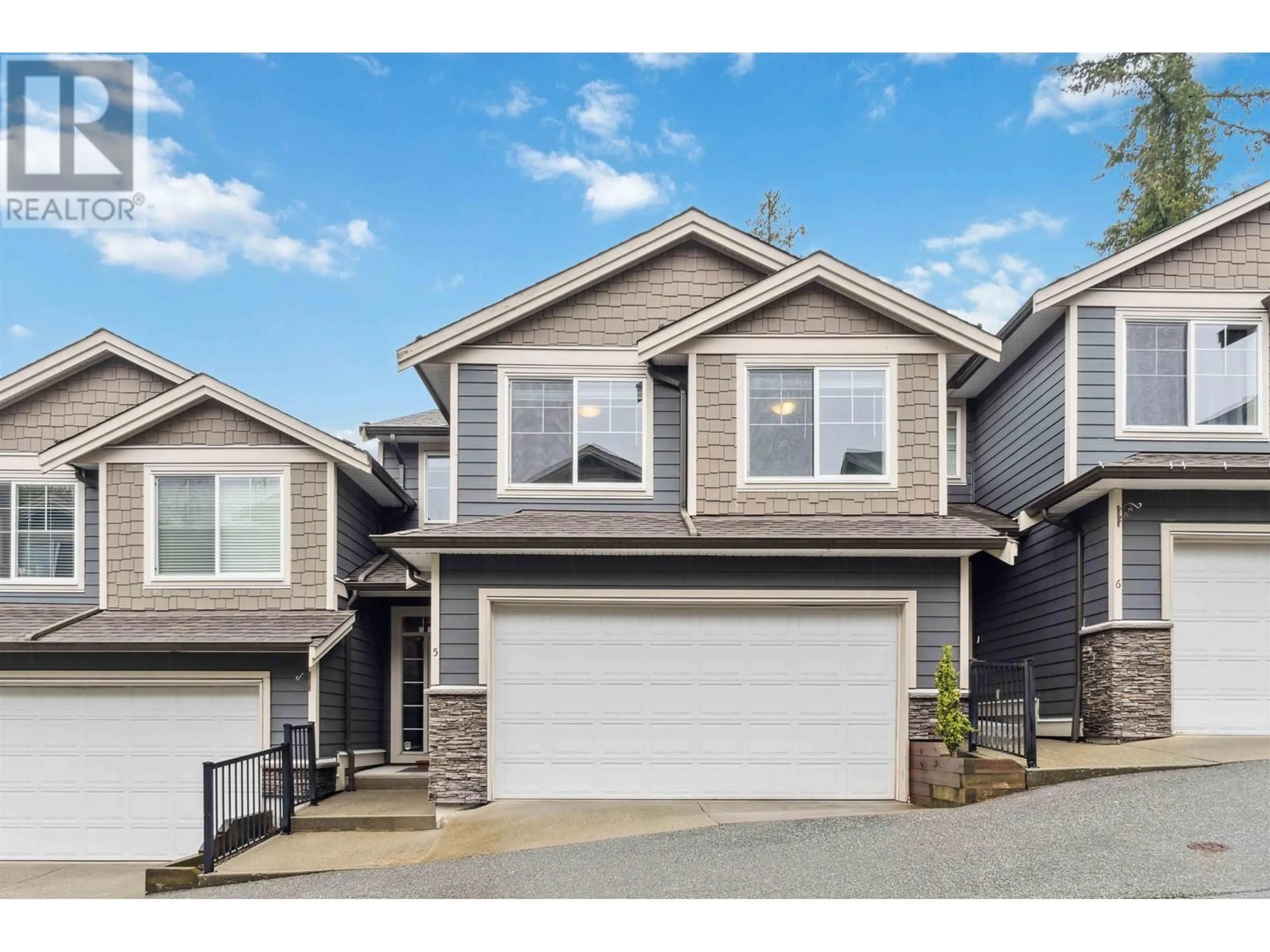 Home with vinyl exterior material, street for 5 - 11384 BURNETT STREET, Maple Ridge British Columbia V2X9E4