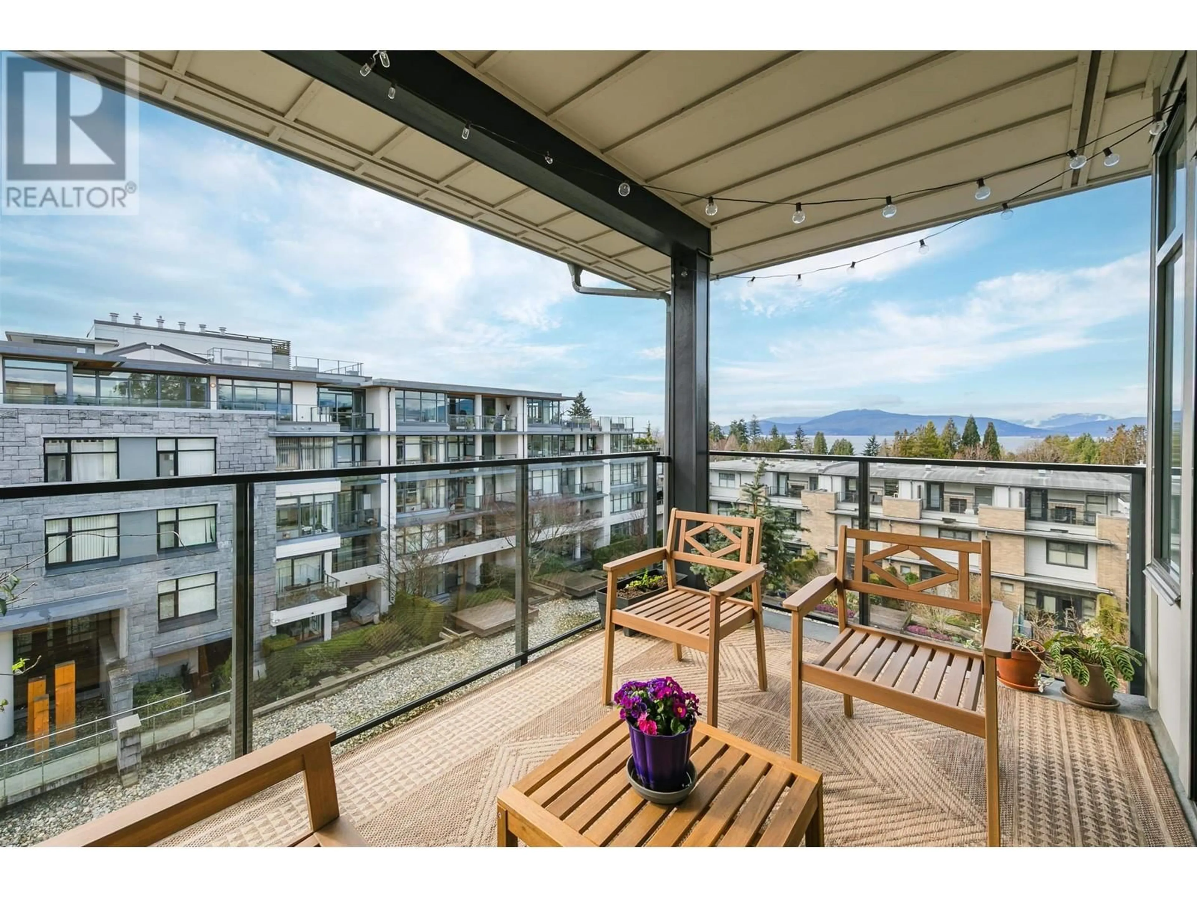Balcony in the apartment, unknown for 410 - 5955 IONA DRIVE, Vancouver British Columbia V6T2L4