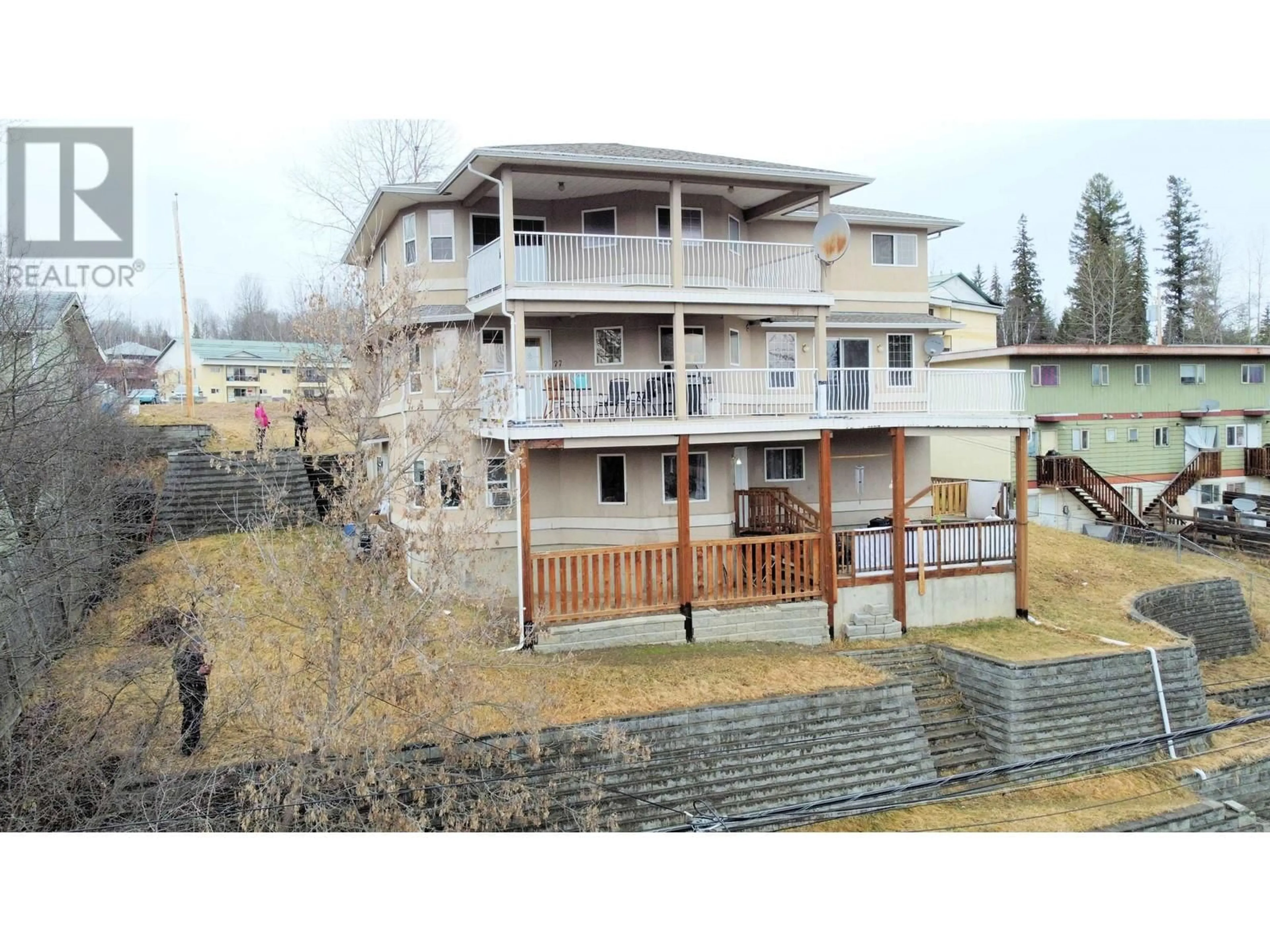 A pic from outside/outdoor area/front of a property/back of a property/a pic from drone, building for 166 BOUCHIE STREET, Quesnel British Columbia V2J1L8