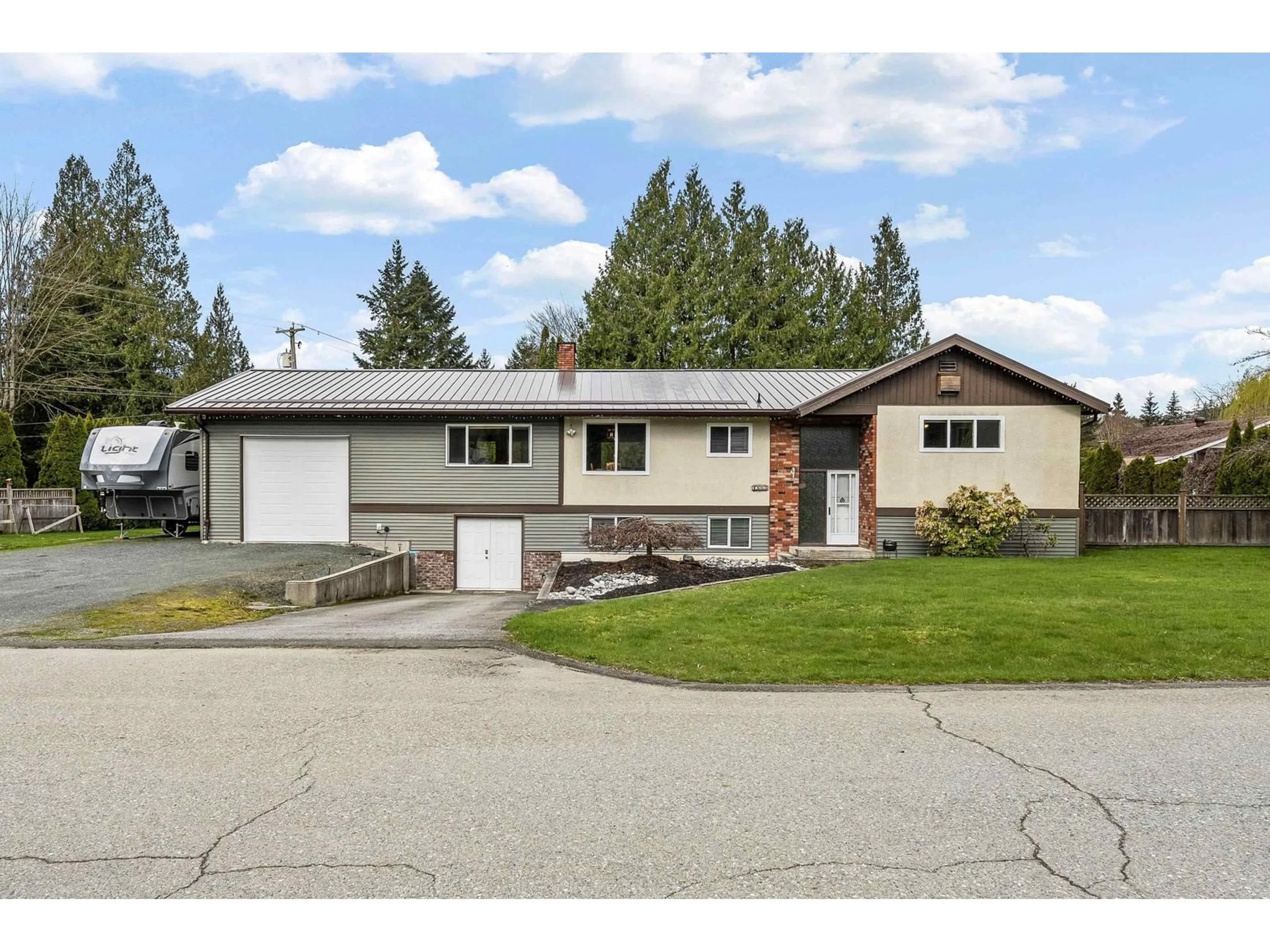 Home with vinyl exterior material, street for 4563 LYARDON ROAD, Chilliwack British Columbia V2R4N1
