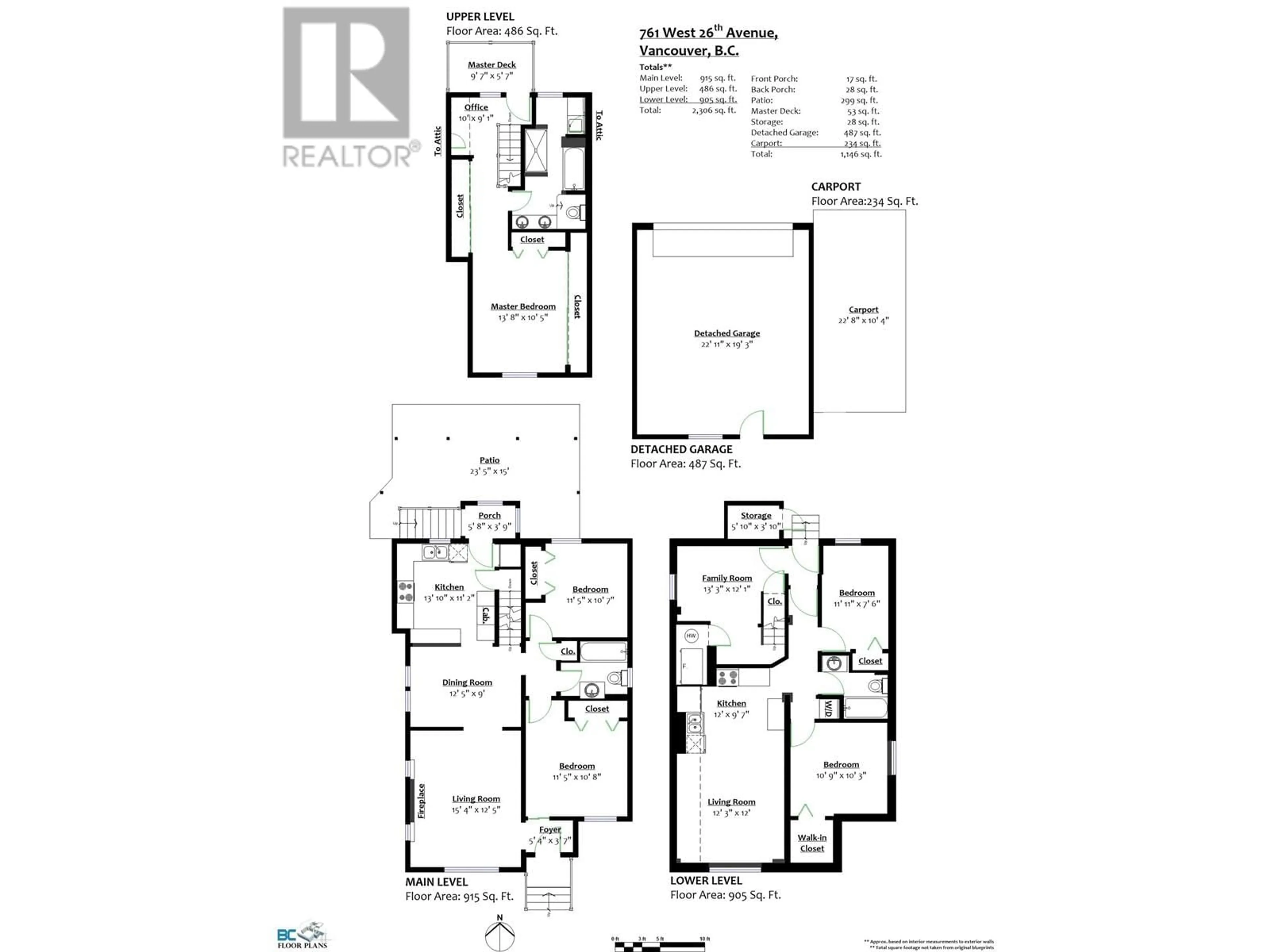Floor plan for 761 26TH AVENUE, Vancouver British Columbia V5Z2E7