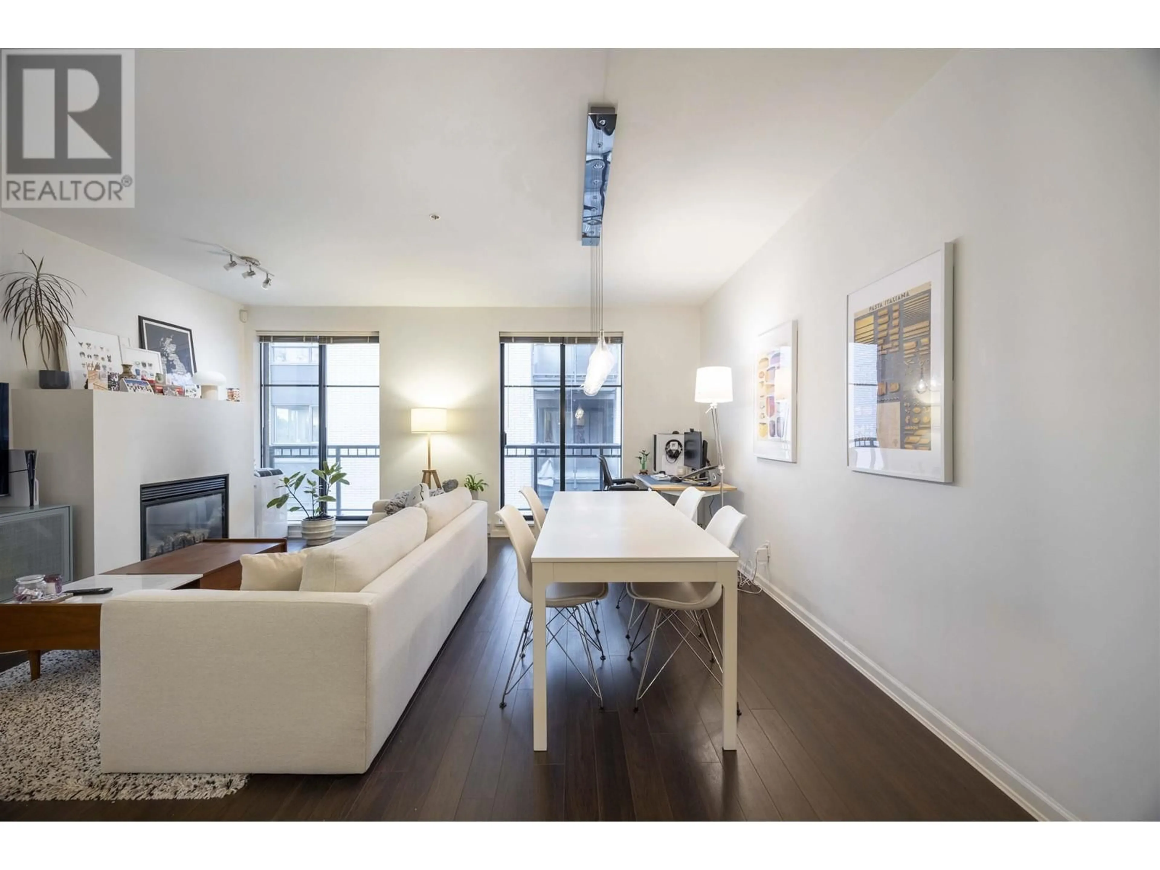 Living room with furniture, wood/laminate floor for 302 - 2065 W 12TH AVENUE, Vancouver British Columbia V6J5L9
