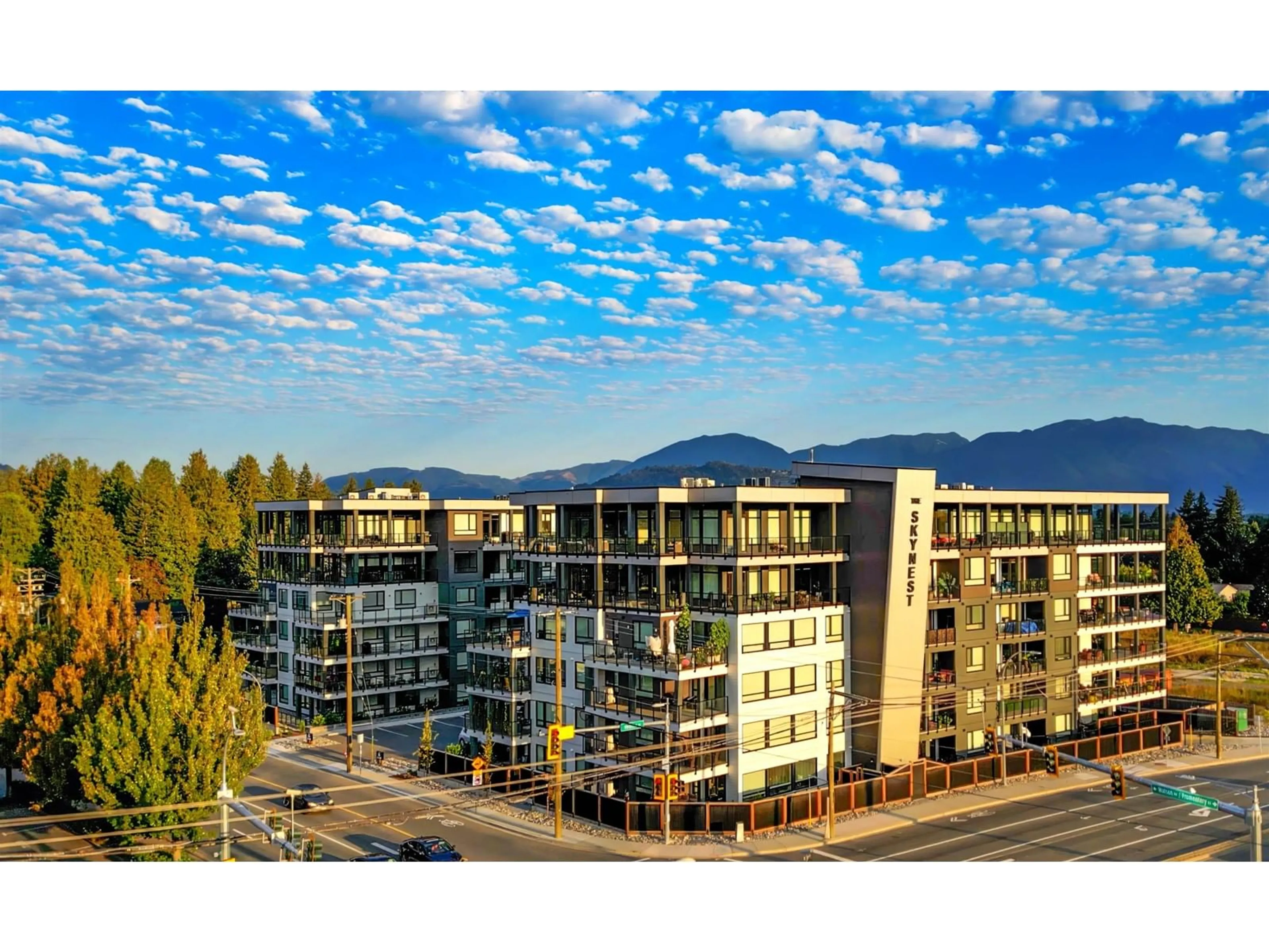 A pic from outside/outdoor area/front of a property/back of a property/a pic from drone, mountain view for 107 - 45757 WATSON ROAD, Chilliwack British Columbia V2R2H1