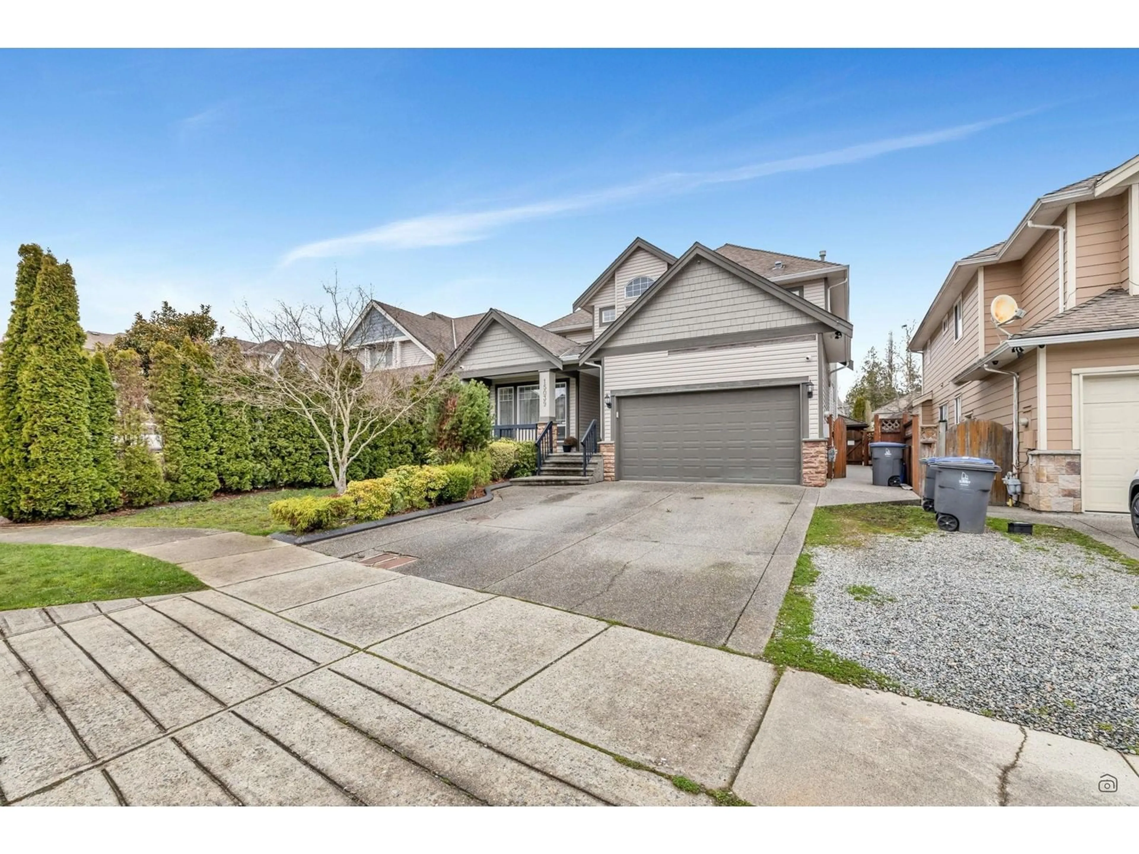 A pic from outside/outdoor area/front of a property/back of a property/a pic from drone, street for 15039 69, Surrey British Columbia V3S0X1