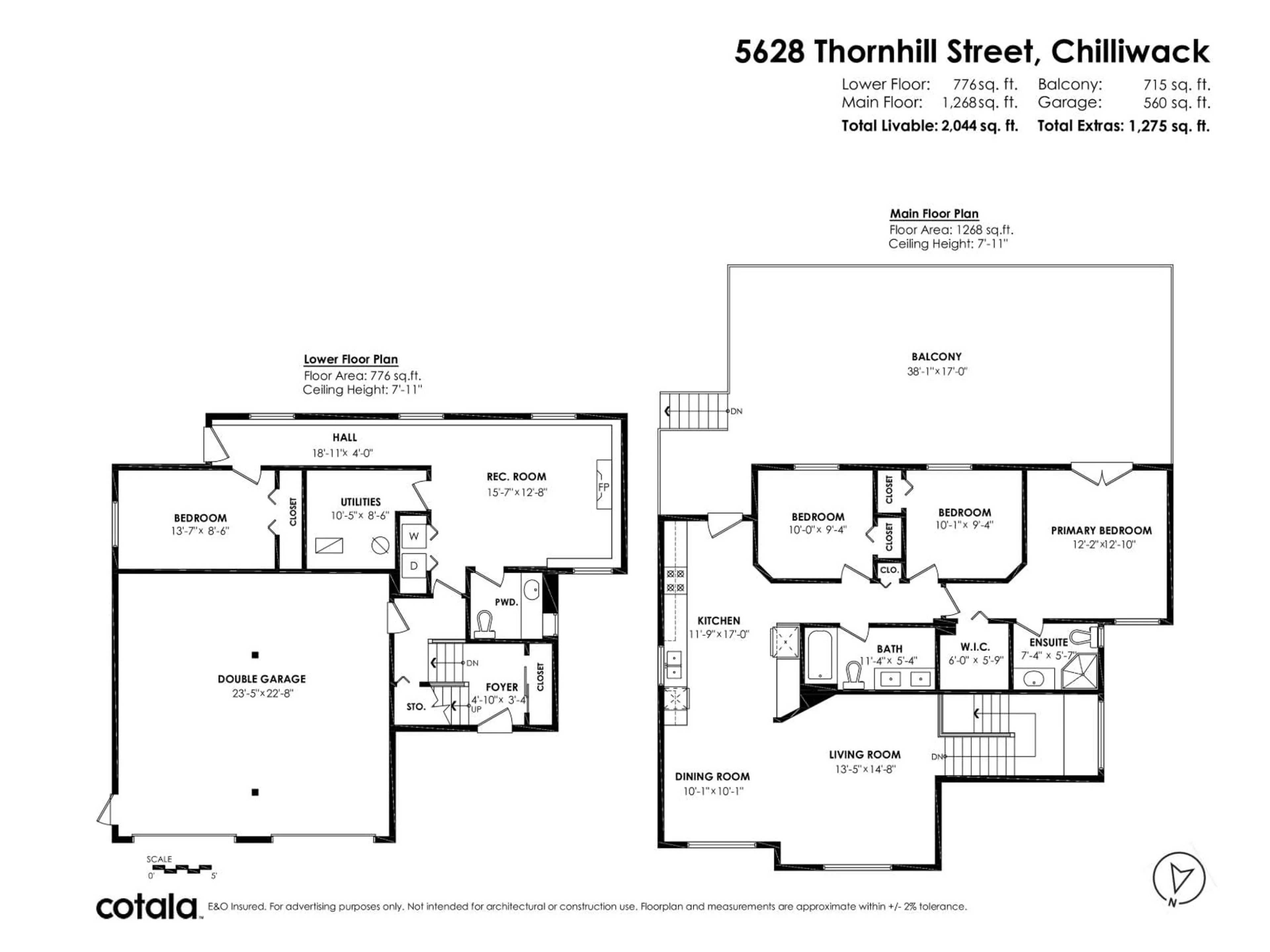 Floor plan for 5628 THORNHILL STREET, Chilliwack British Columbia V2R3Y7