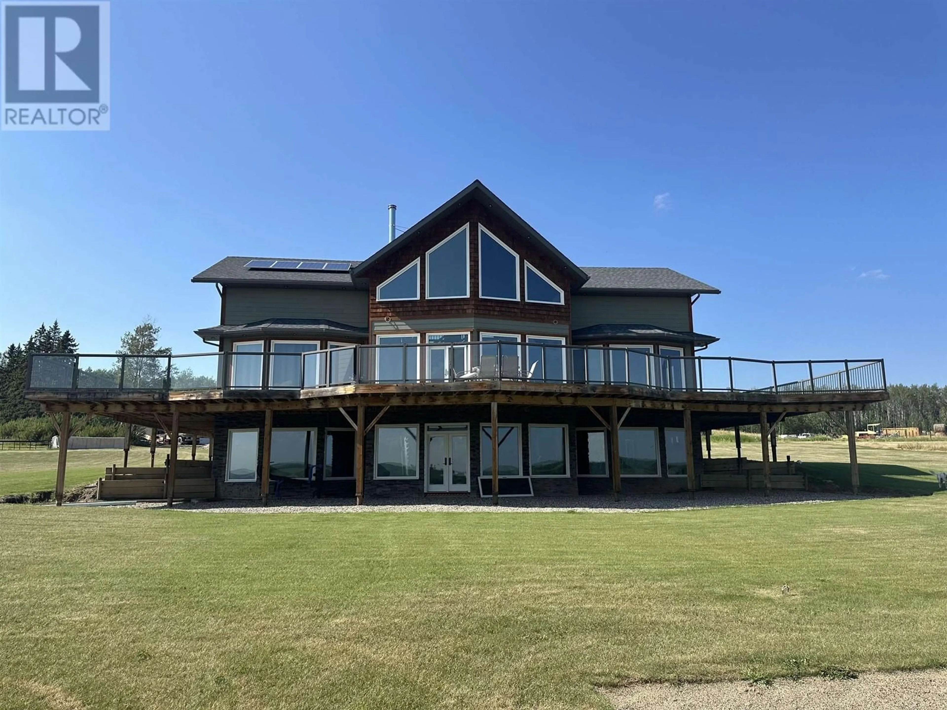 A pic from outside/outdoor area/front of a property/back of a property/a pic from drone, water/lake/river/ocean view for 16767 277 ROAD, Fort St. John British Columbia V0C1Y0
