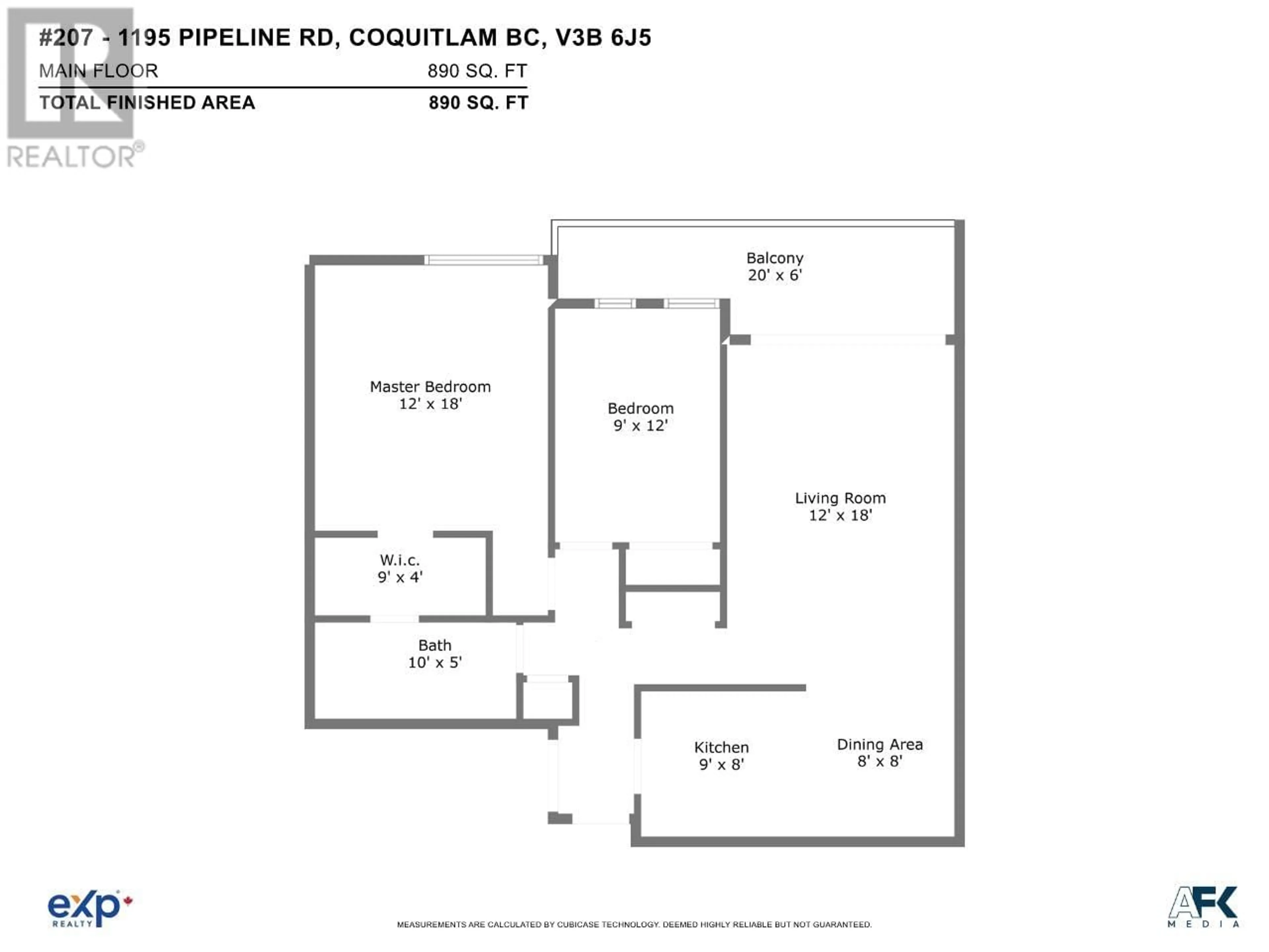 Floor plan for 207 - 1195 PIPELINE ROAD, Coquitlam British Columbia V3B6J5