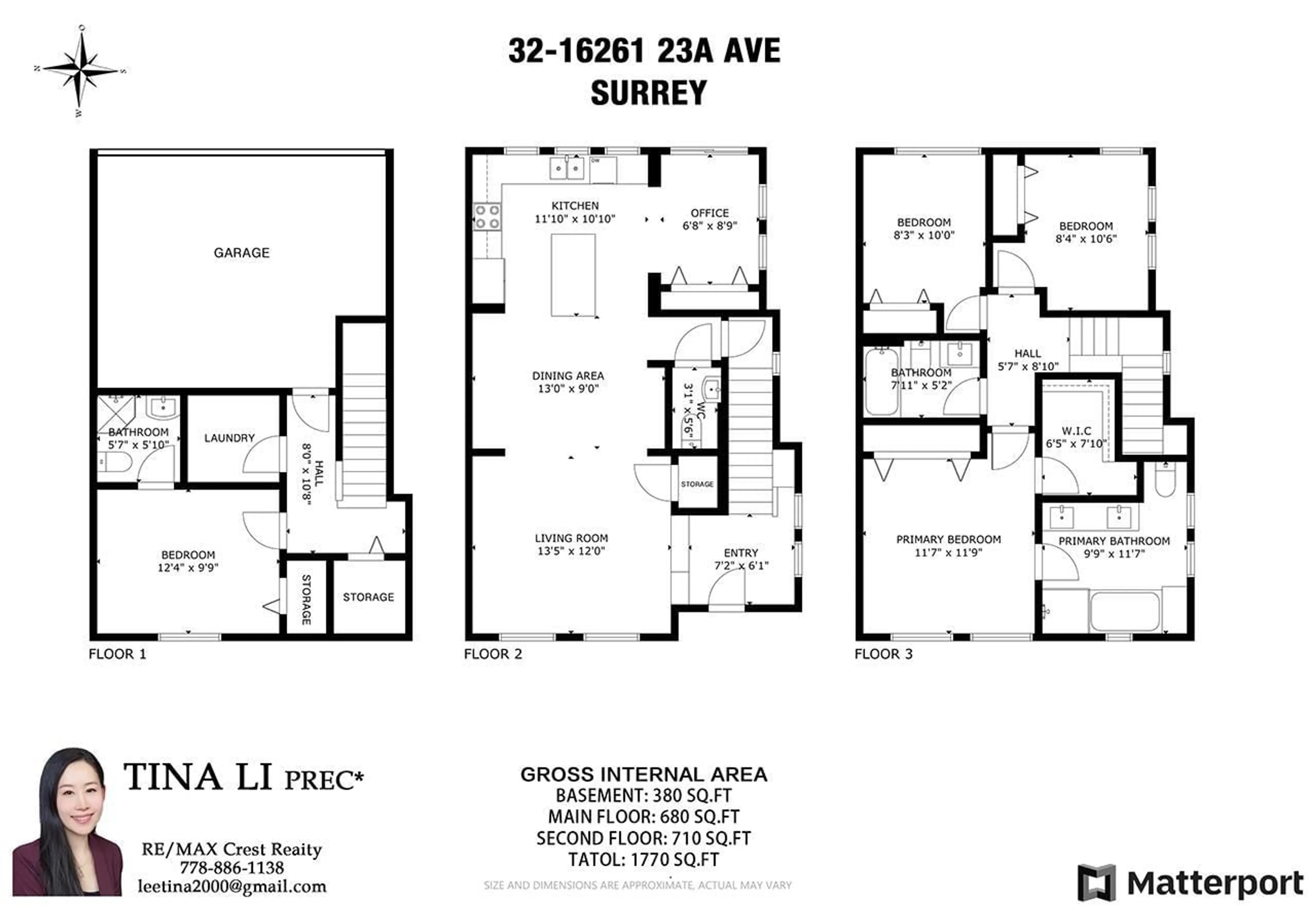Floor plan for 32 - 16261 23A, Surrey British Columbia V4A2C9