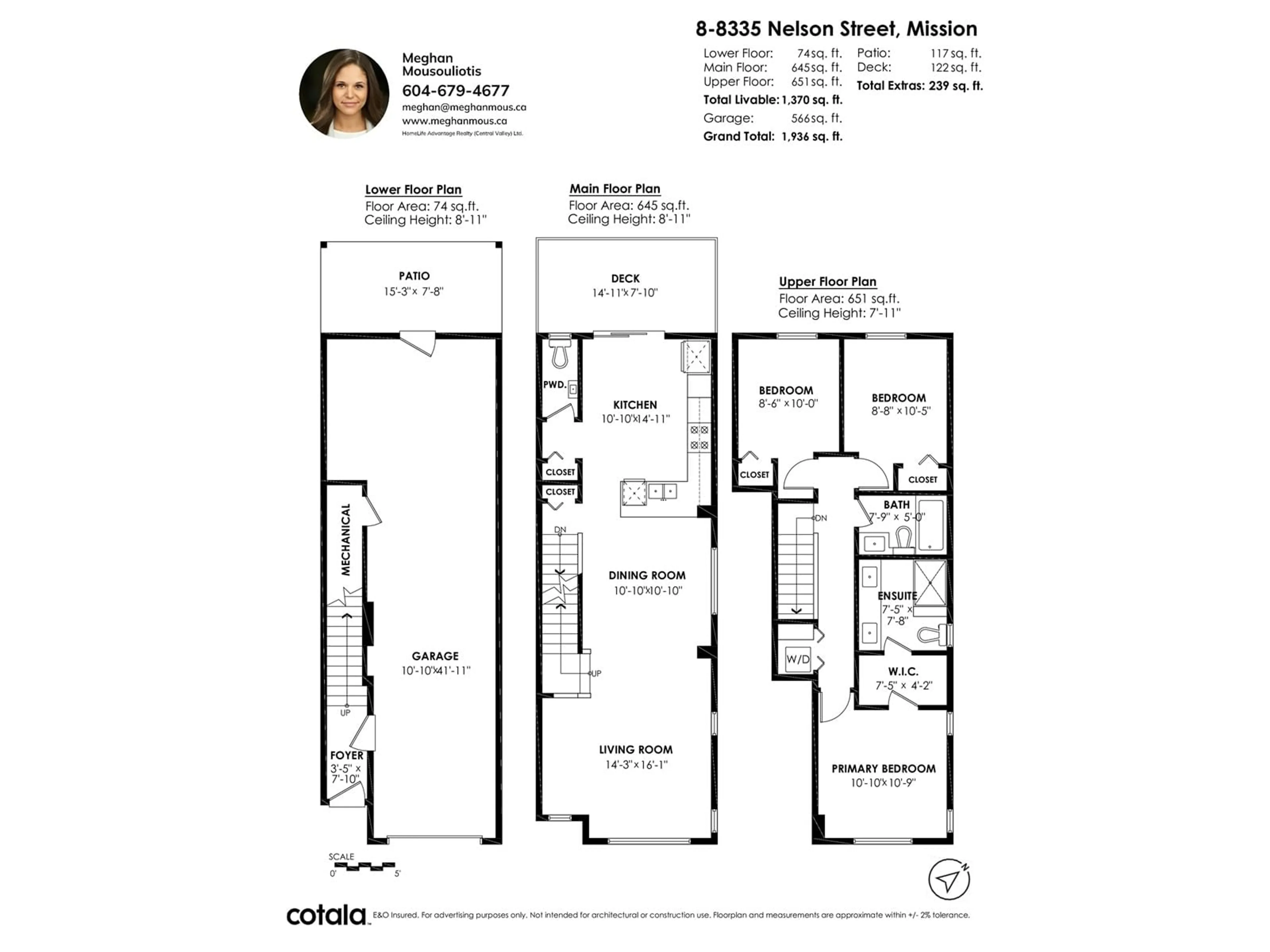Floor plan for 8 - 8335 NELSON, Mission British Columbia V4S0E4