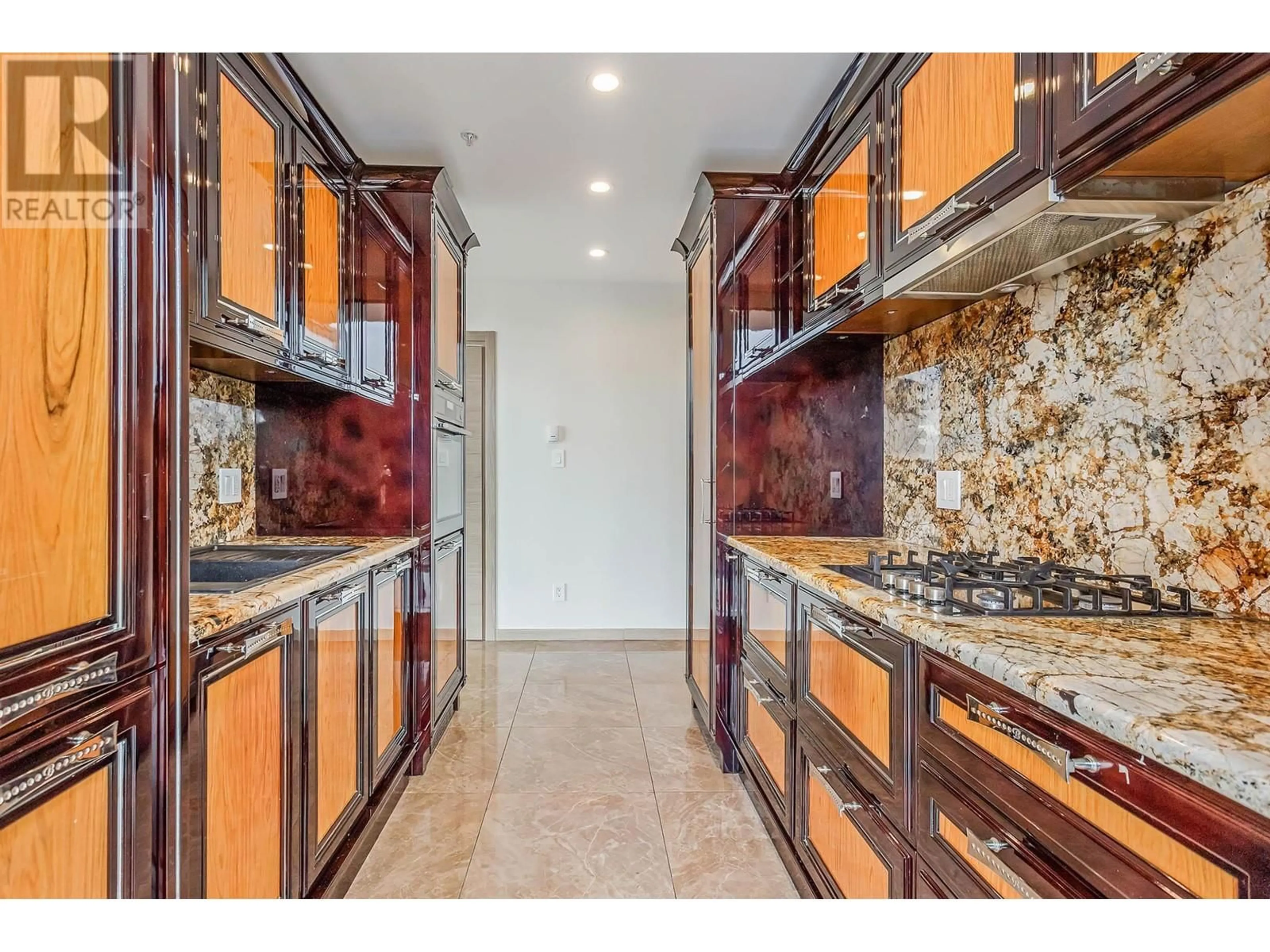 Contemporary kitchen, ceramic/tile floor for 703 - 131 3RD STREET, North Vancouver British Columbia V7L0E3