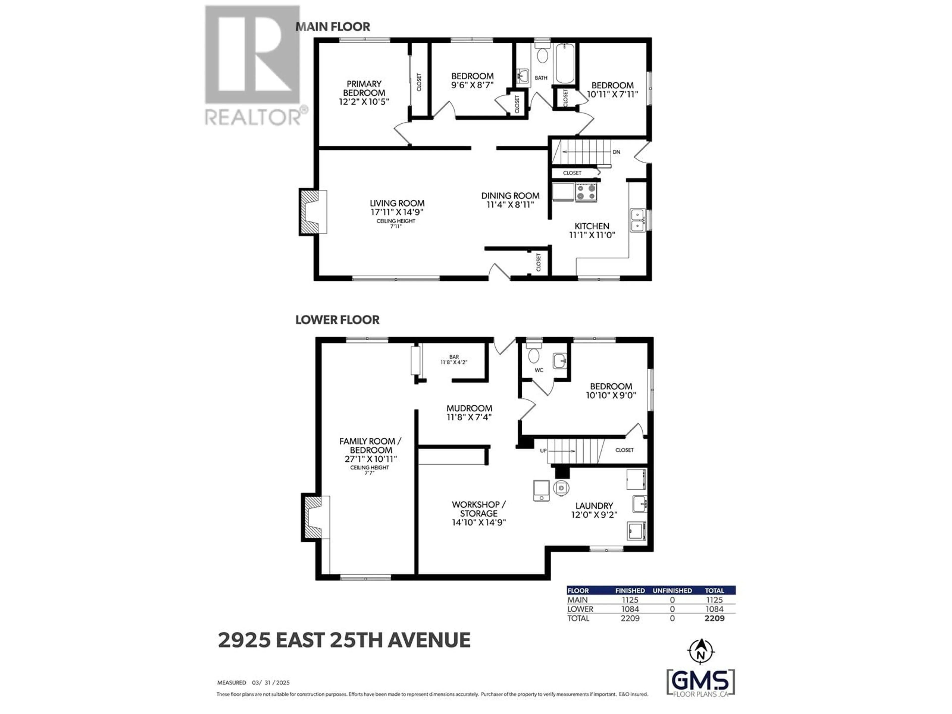 Floor plan for 2925 25TH AVENUE, Vancouver British Columbia V5R1J1