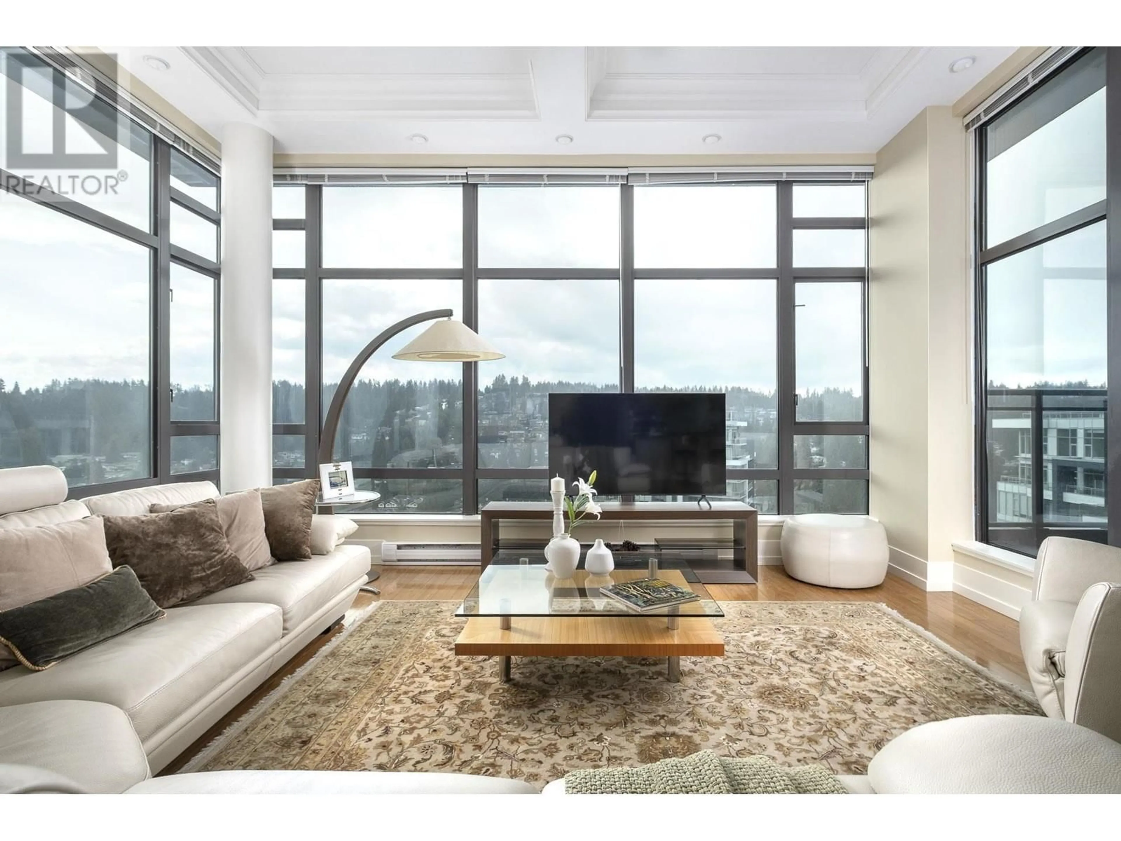 Living room with furniture, unknown for 2701 - 400 CAPILANO ROAD, Port Moody British Columbia V3E0E1