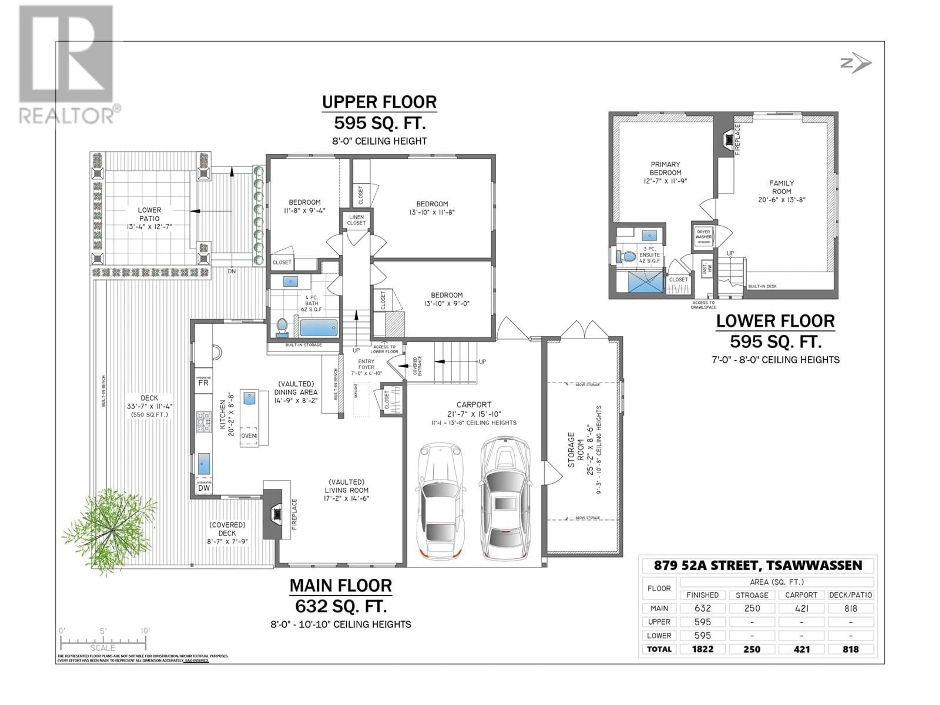 Floor plan for 879 52A STREET, Delta British Columbia V4M3A1