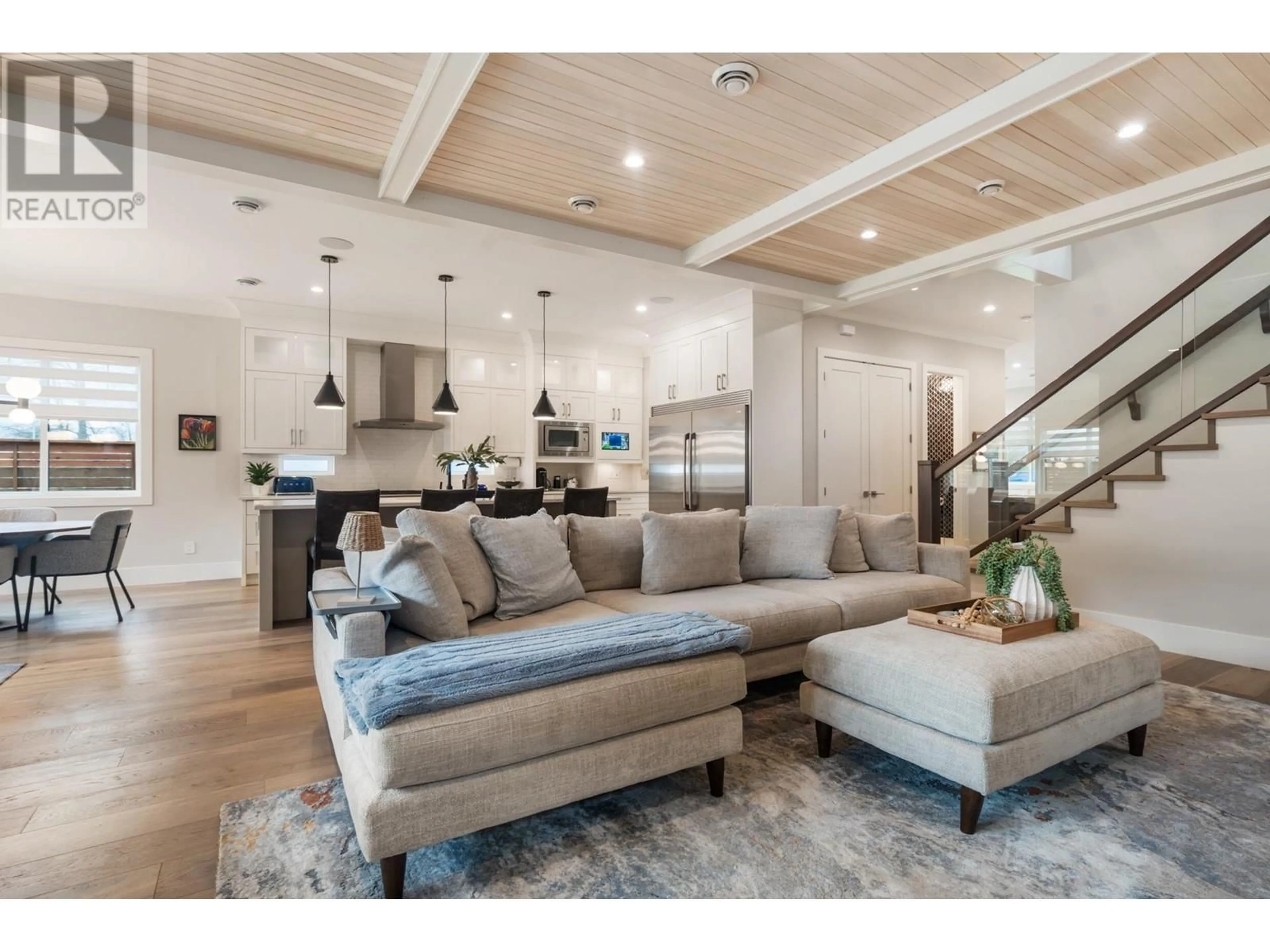 Open concept kitchen, wood/laminate floor for 1745 ENDERBY AVENUE, Delta British Columbia V4L1S9