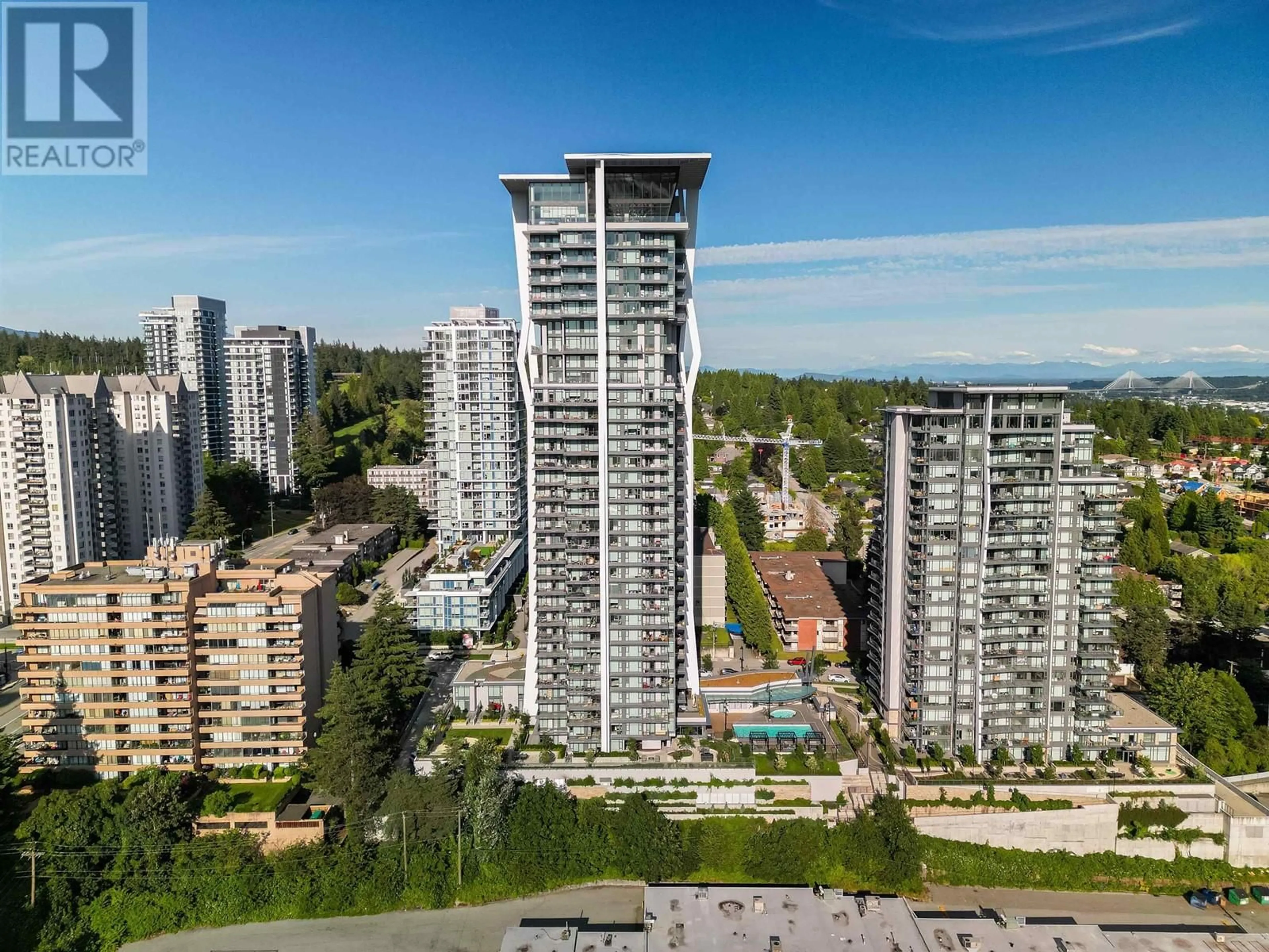 A pic from outside/outdoor area/front of a property/back of a property/a pic from drone, city buildings view from balcony for 2607 - 450 WESTVIEW STREET, Coquitlam British Columbia V3K6C3