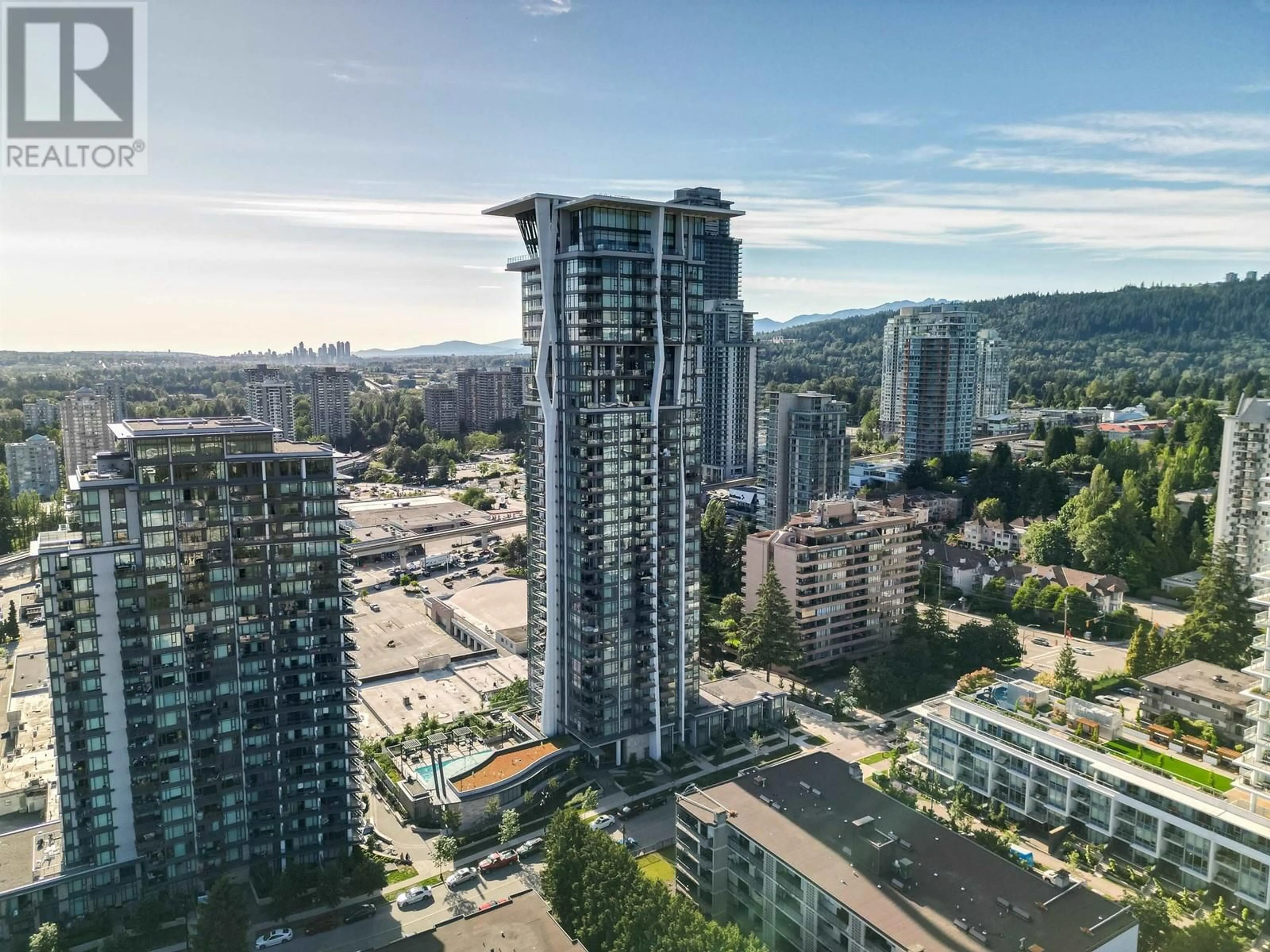A pic from outside/outdoor area/front of a property/back of a property/a pic from drone, city buildings view from balcony for 2607 - 450 WESTVIEW STREET, Coquitlam British Columbia V3K6C3