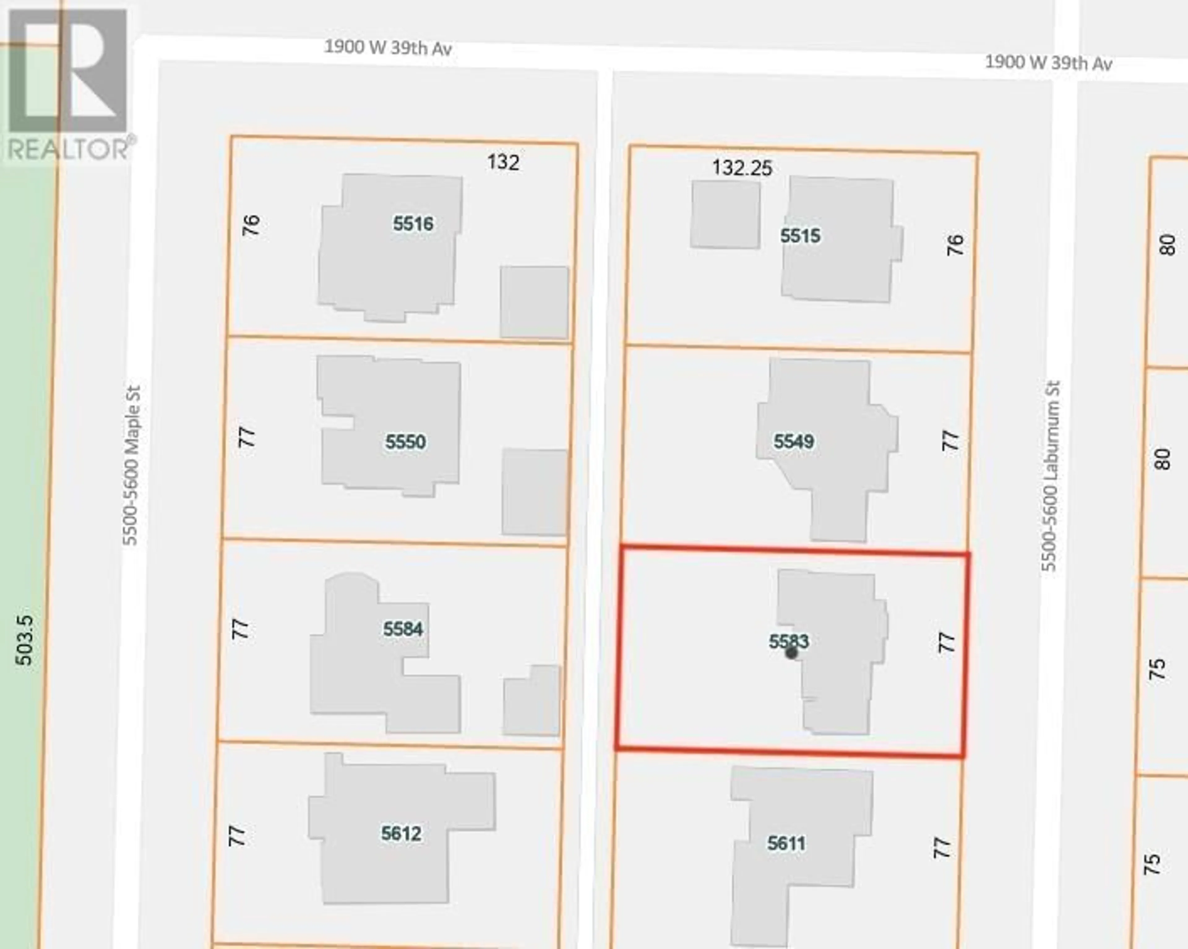 Floor plan for 5583 LABURNUM STREET, Vancouver British Columbia V6M3S7