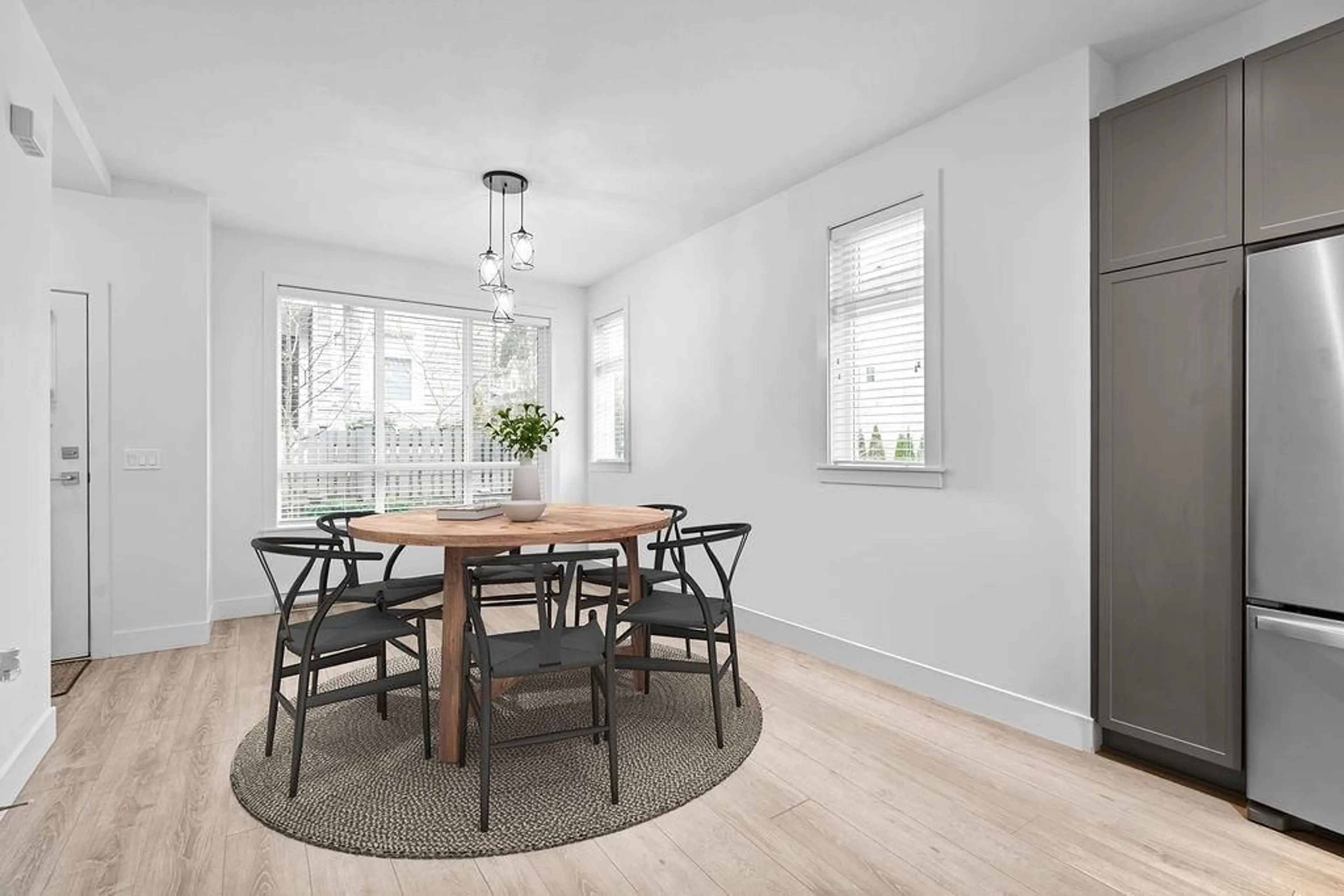 Dining room, wood/laminate floor for 17 - 9688 162A, Surrey British Columbia V4N6V3