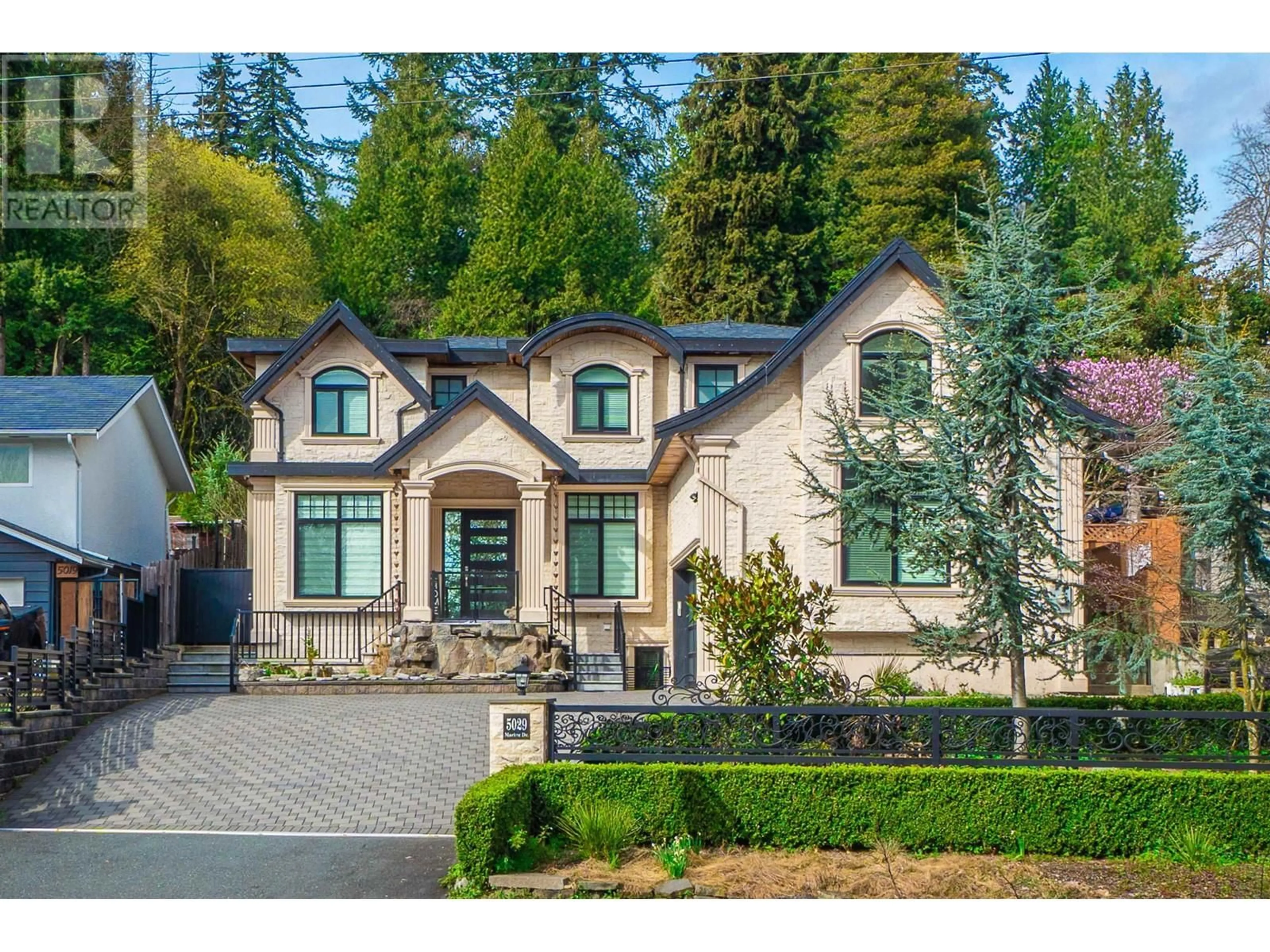 Home with brick exterior material, street for 5029 MARINE DRIVE, Burnaby British Columbia V5J3G5