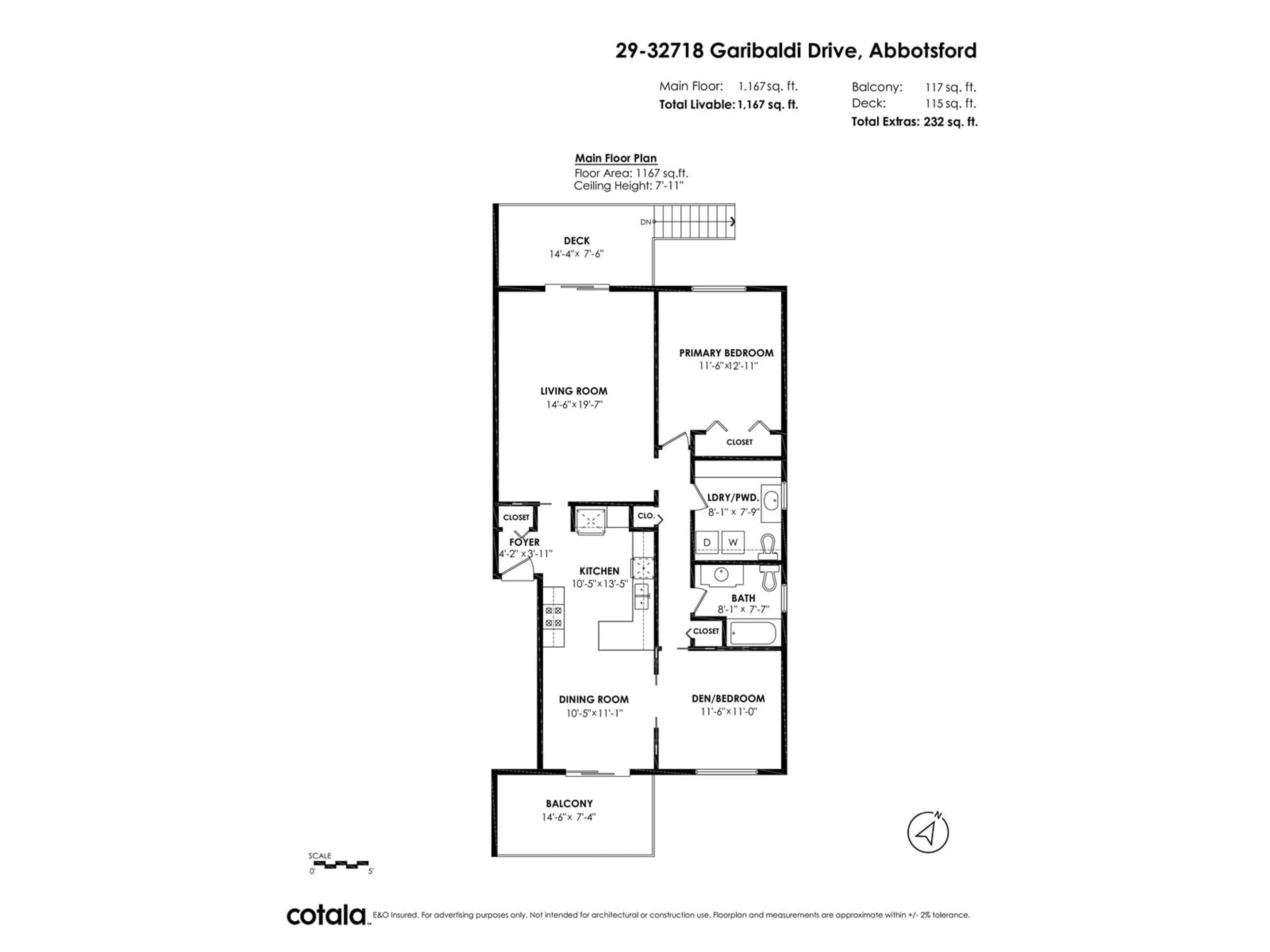Floor plan for 29 - 32718 GARIBALDI, Abbotsford British Columbia V2T5T6