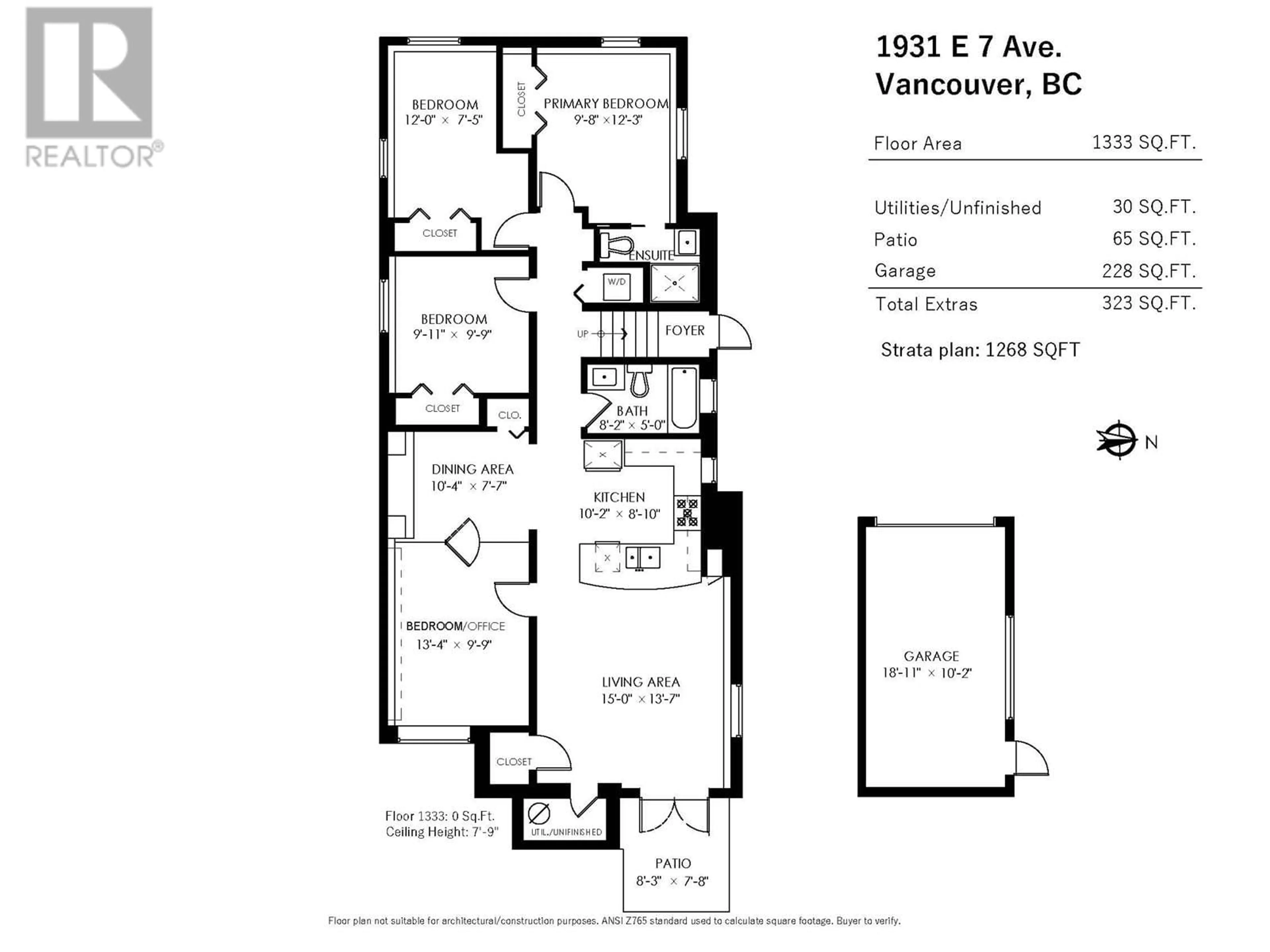 Floor plan for 1931 7TH AVENUE, Vancouver British Columbia V5N1S3