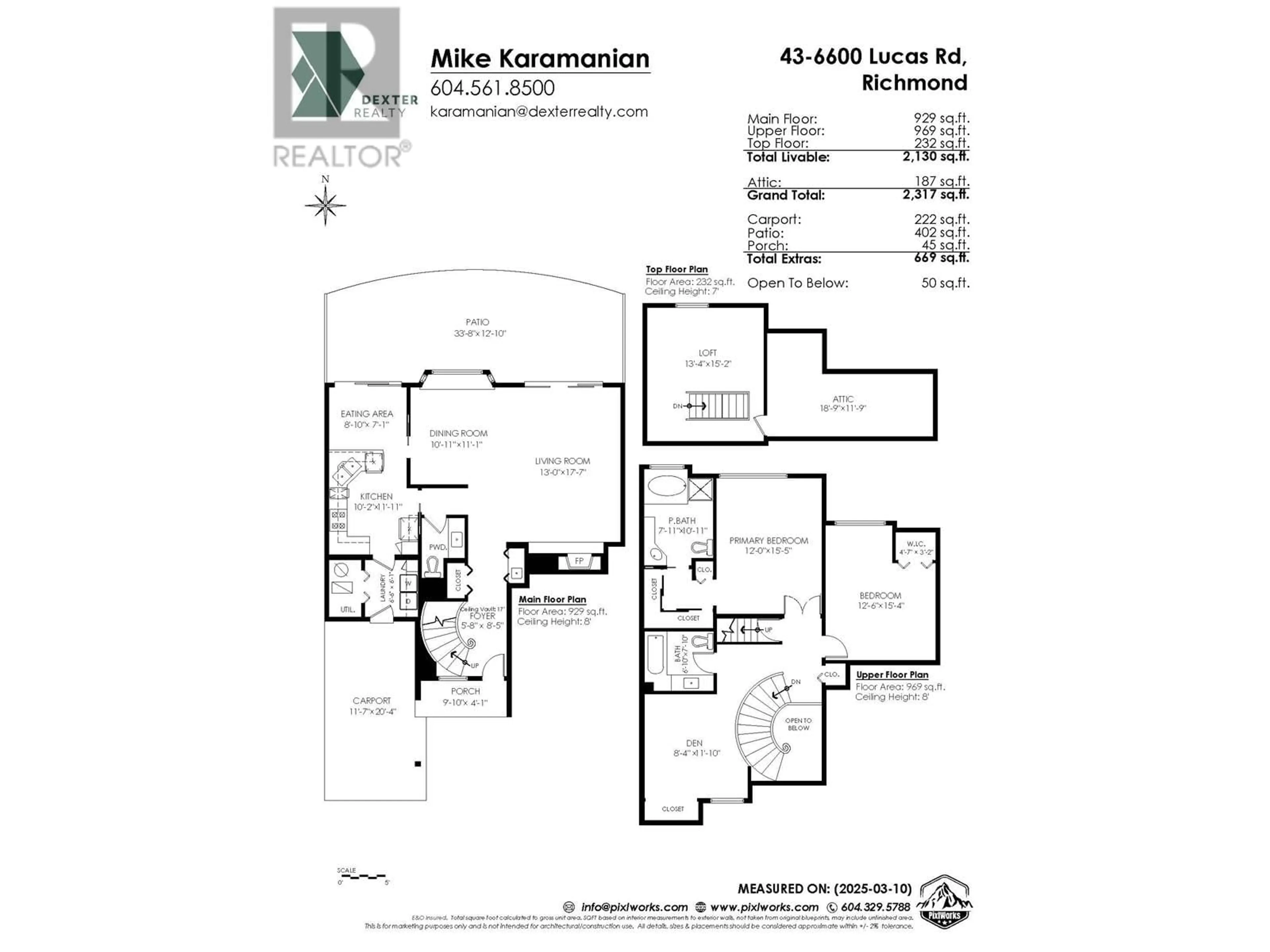 Floor plan for 43 - 6600 LUCAS ROAD, Richmond British Columbia V7C4T1
