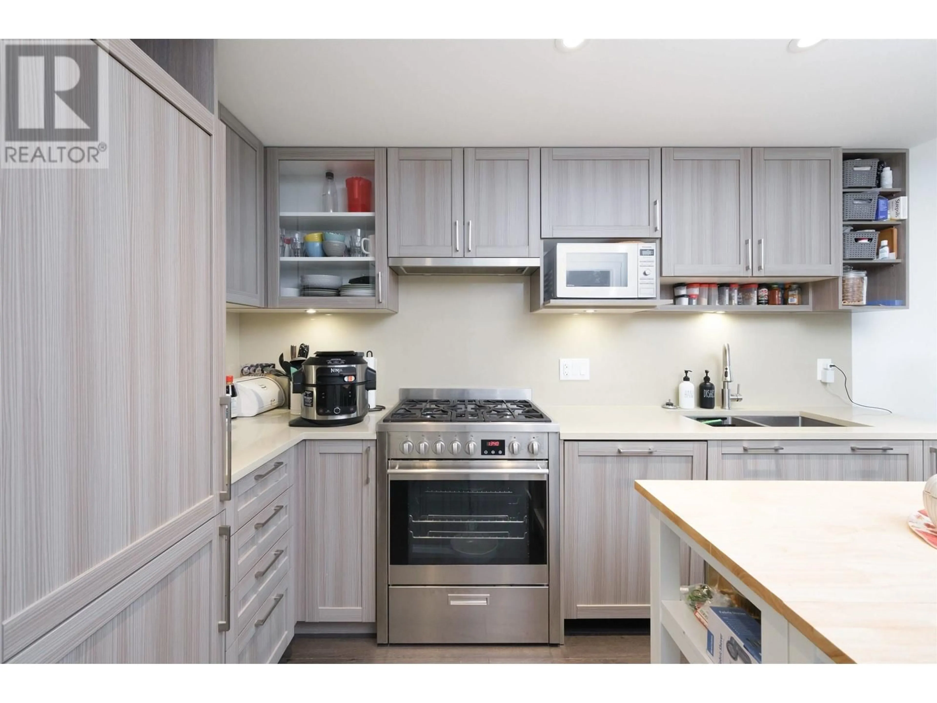 Standard kitchen, wood/laminate floor for 2503 - 5470 ORMIDALE STREET, Vancouver British Columbia V5R0G6