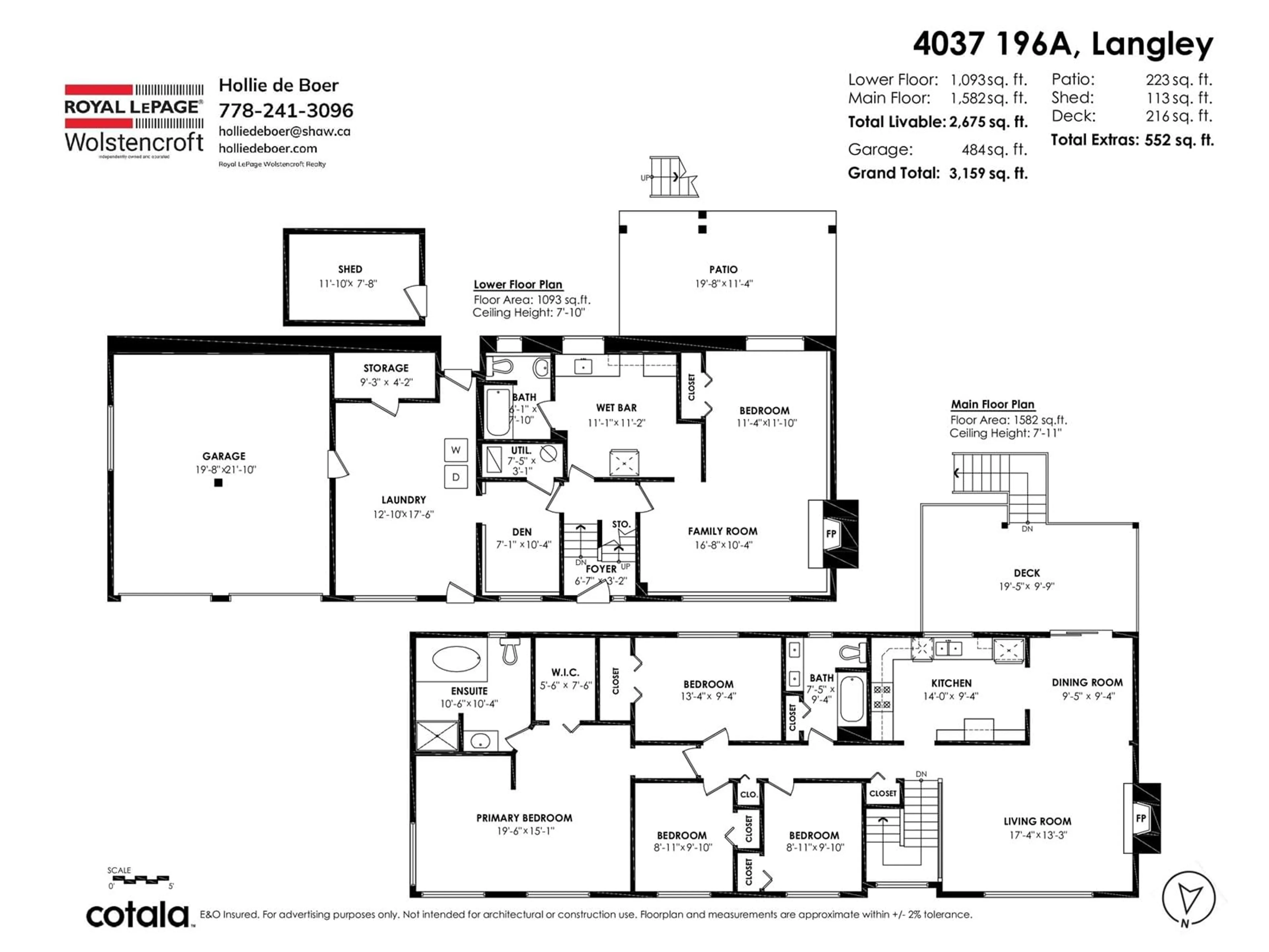 Floor plan for 4037 196A, Langley British Columbia V3A1A7