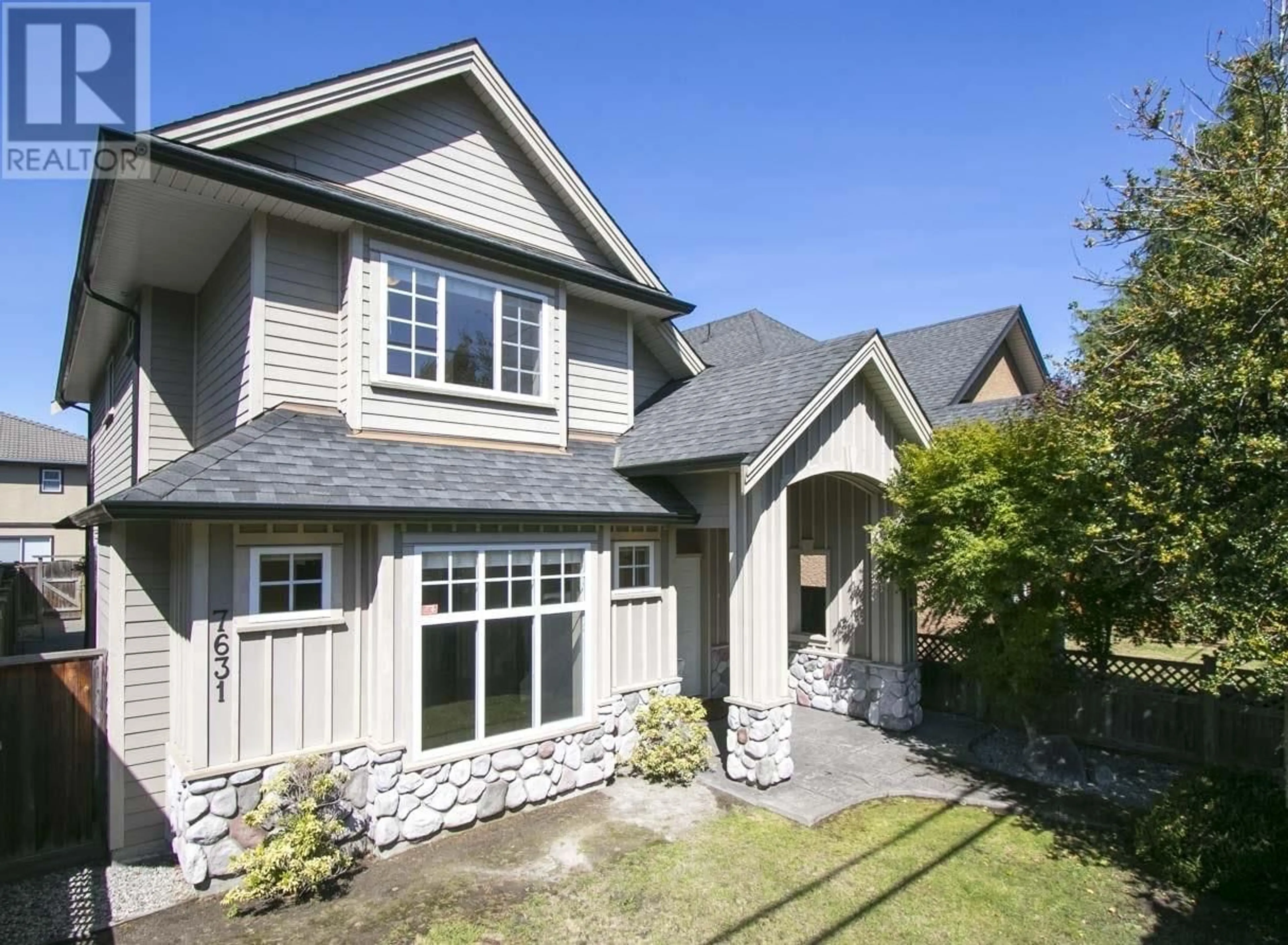 Home with vinyl exterior material, street for 7631 FRANCIS ROAD, Richmond British Columbia V6Y1A3