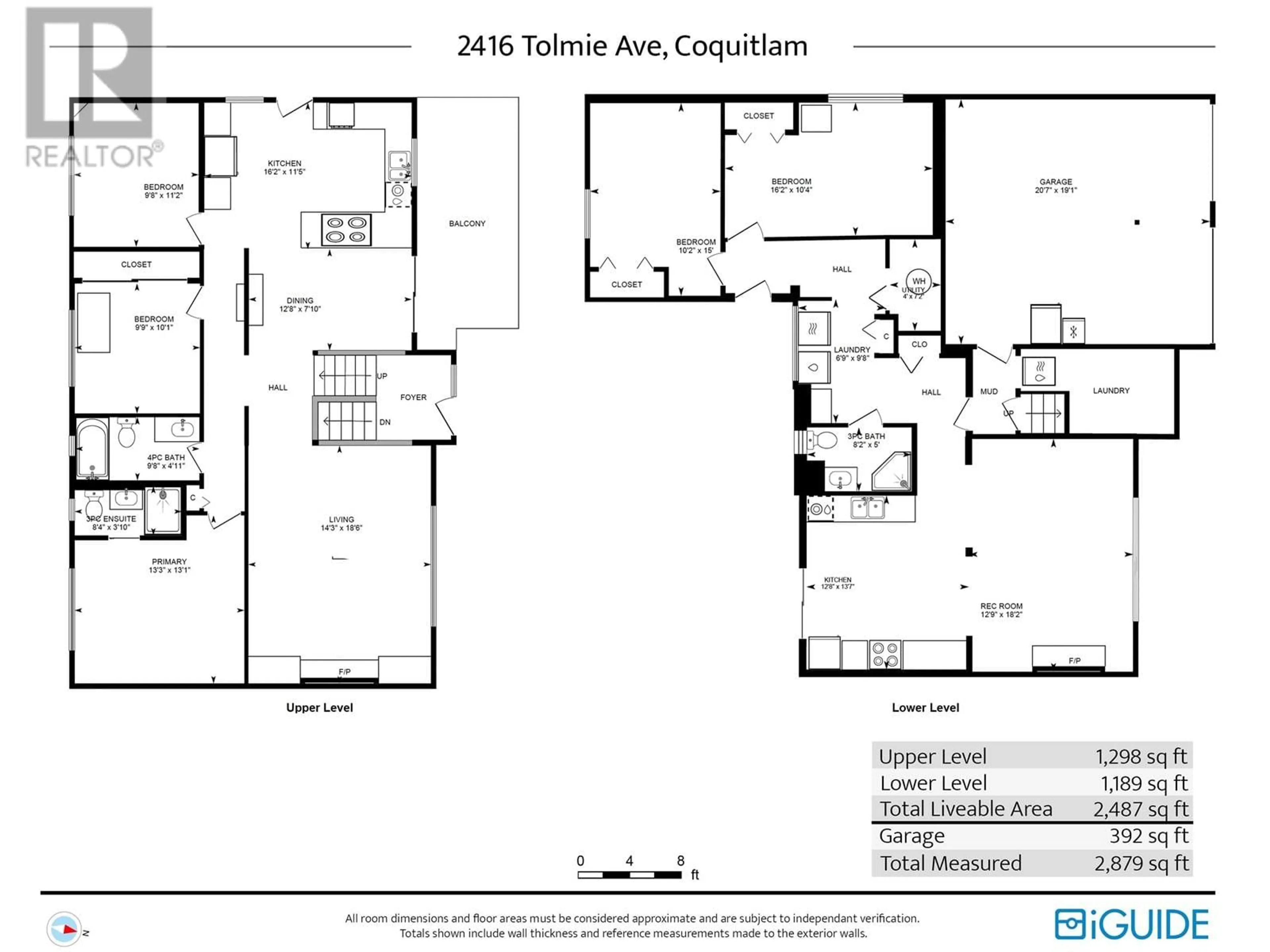 Floor plan for 2416 TOLMIE AVENUE, Coquitlam British Columbia V3K3E7
