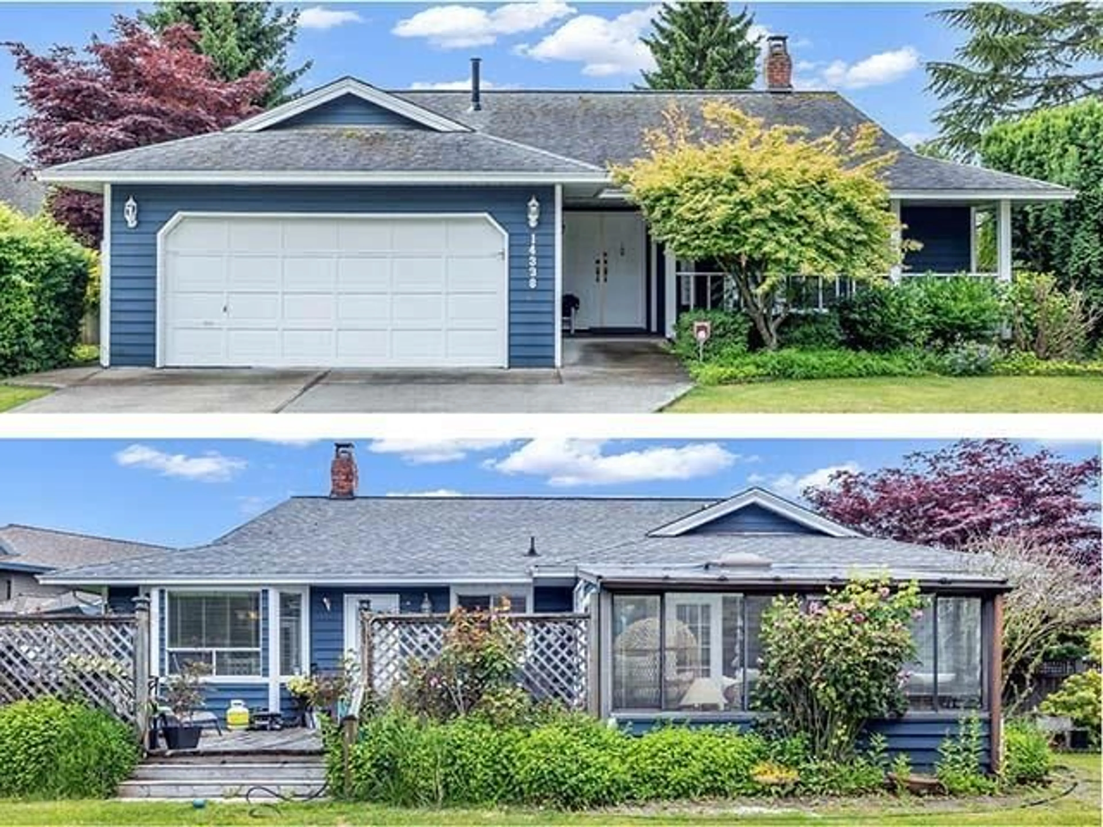 Home with vinyl exterior material, street for 14338 19, Surrey British Columbia V4A7S9