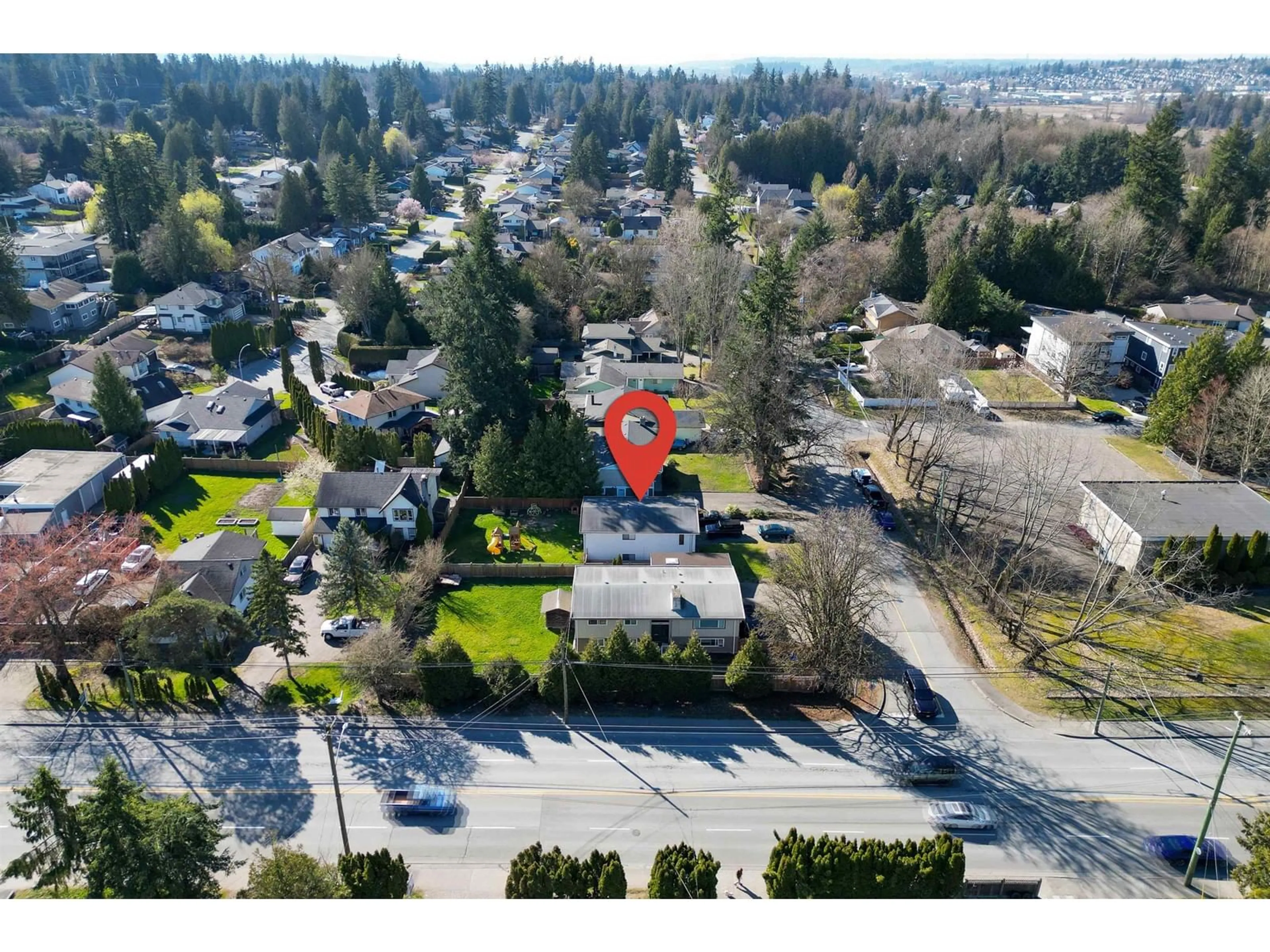 A pic from outside/outdoor area/front of a property/back of a property/a pic from drone, street for 19990 49, Langley British Columbia V3A3R6