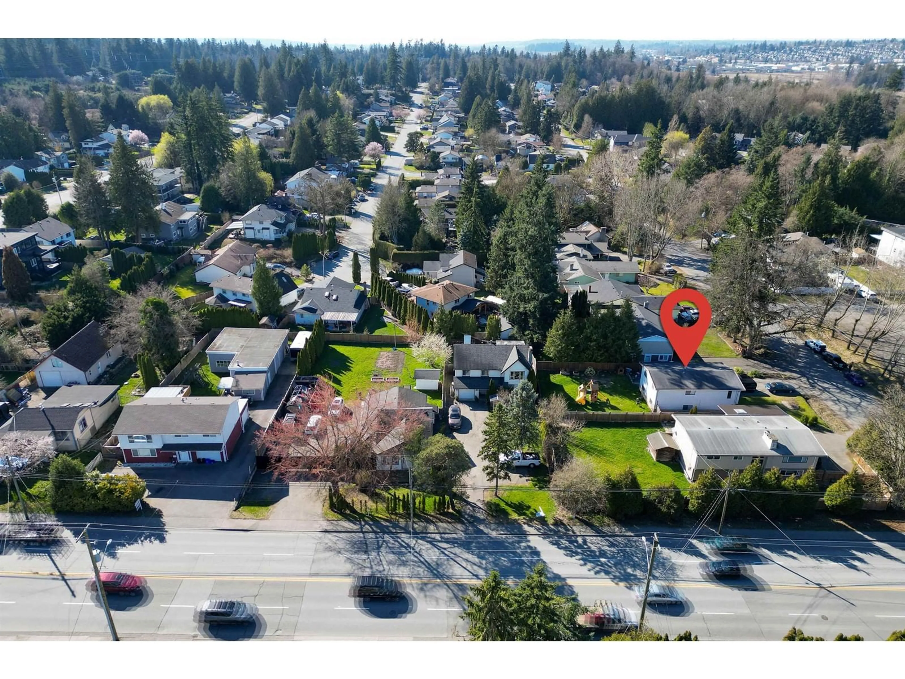 A pic from outside/outdoor area/front of a property/back of a property/a pic from drone, street for 19990 49, Langley British Columbia V3A3R6