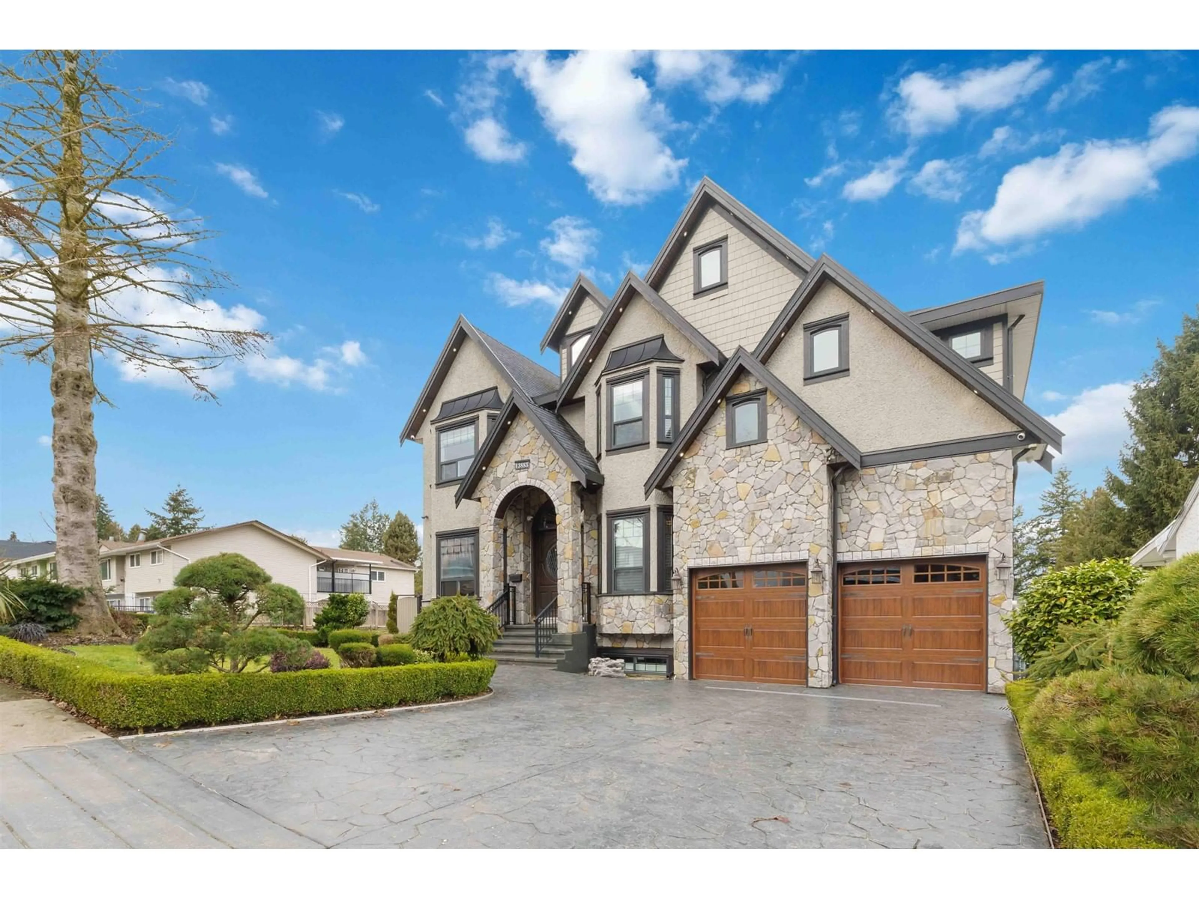 Home with brick exterior material, street for 13883 77A, Surrey British Columbia V3W5Z3